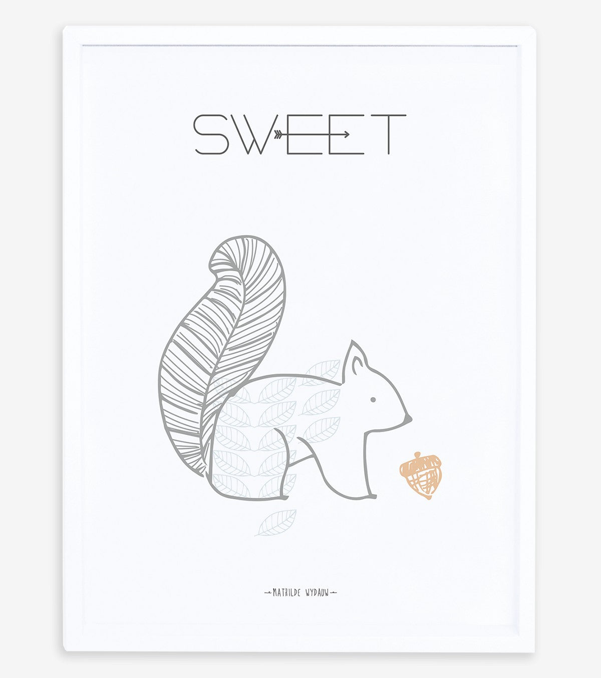 Nordic - Children's Poster - The Squirrel, Sweet