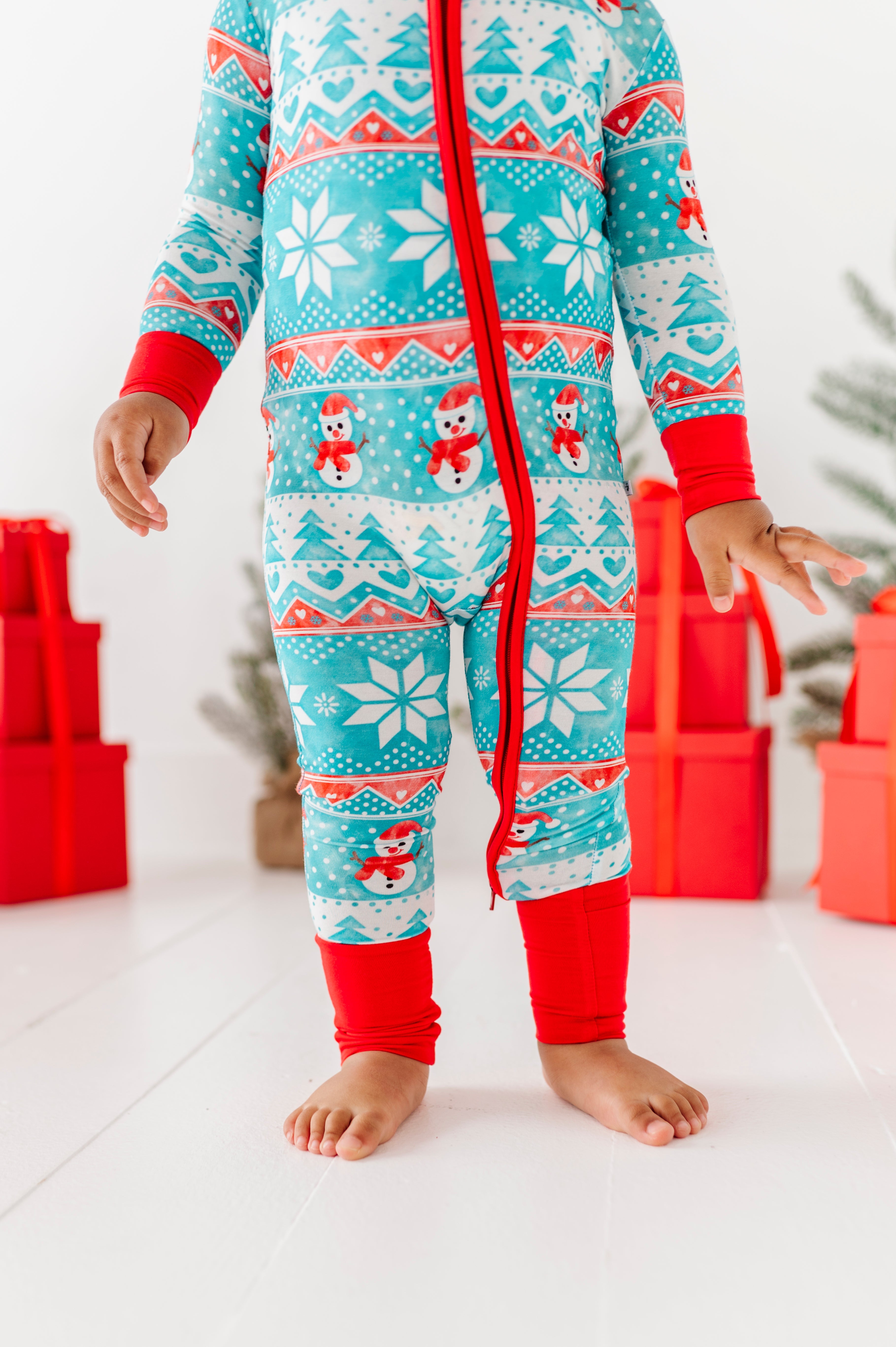 Frosty Fair Isle Convertible Romper