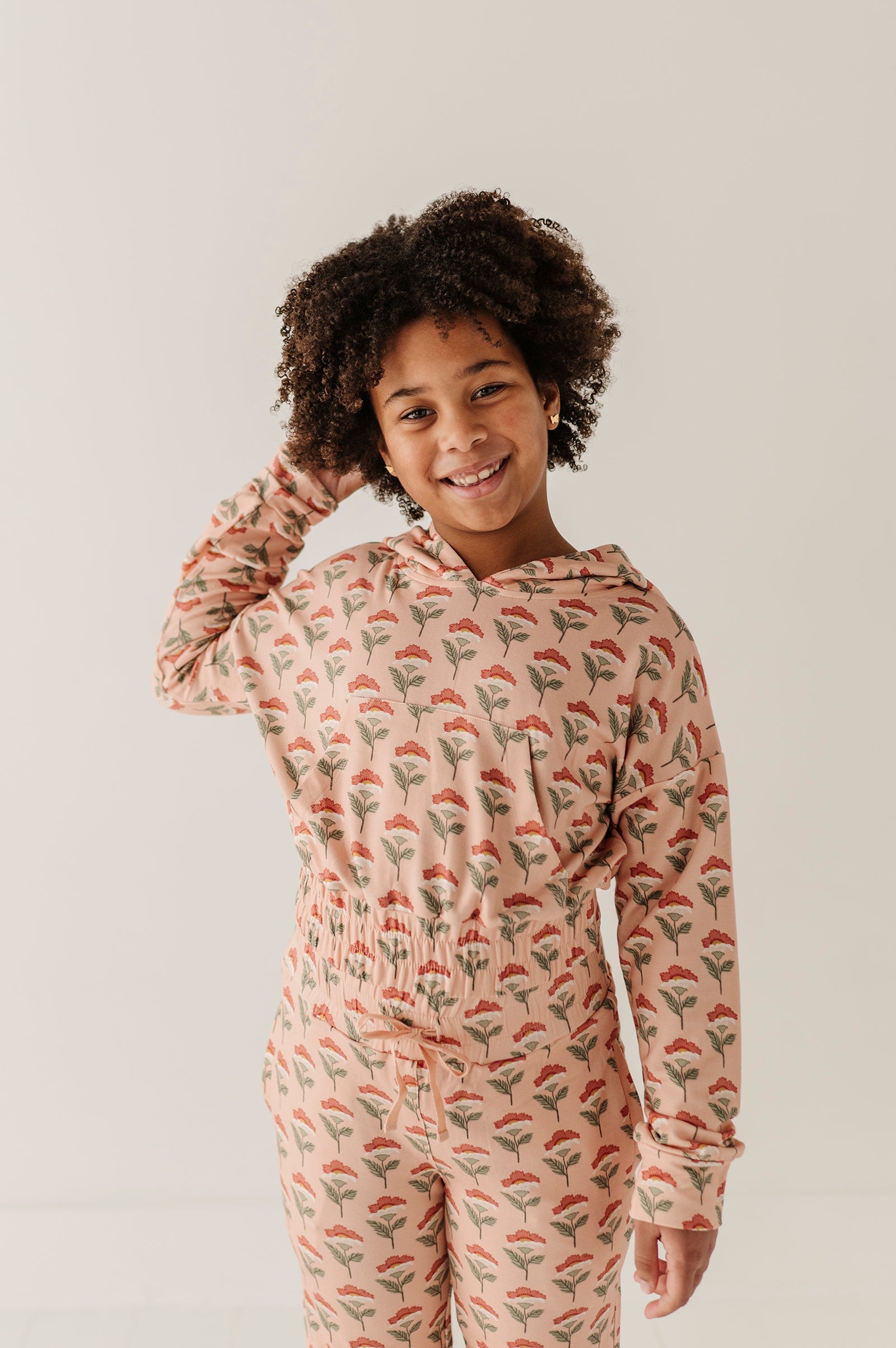 Girls Hoodie Pullover In Naiara Floral