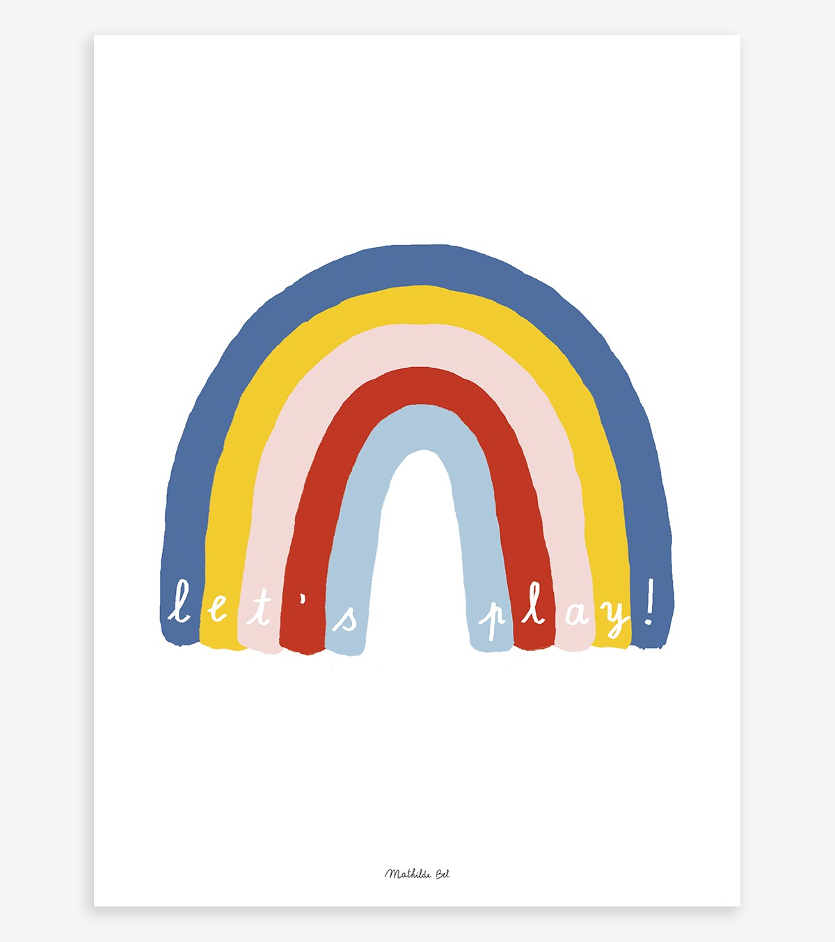BROOKLYN - Children's poster - Rainbow