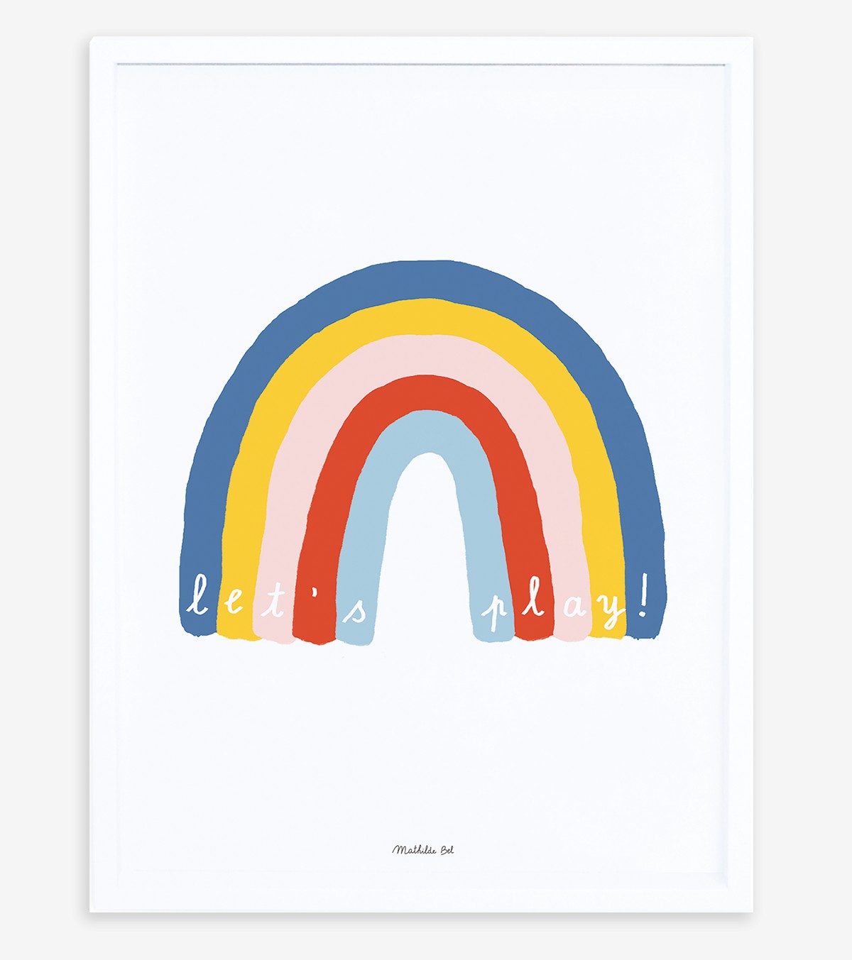 Brooklyn - Children's Poster - Rainbow