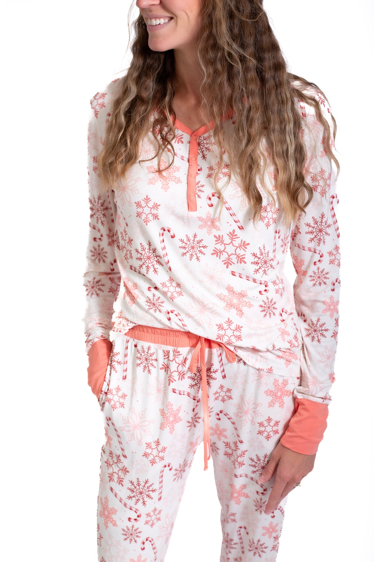 My First Candy Cane: Women's Pajamas: 2 Piece Bamboo Pajamas