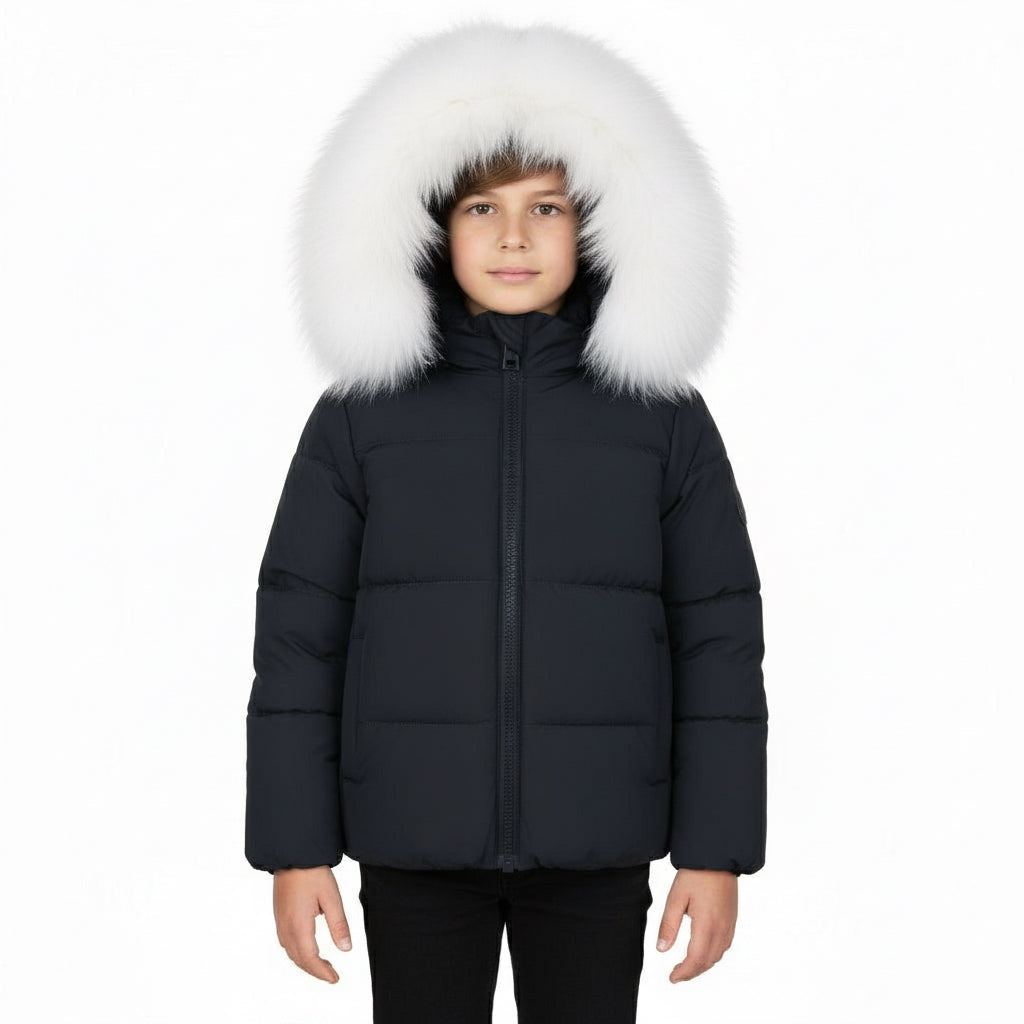 Pramie Little Boys Black Jacket (18m–8y) | Warm, Stylish & Durable Outerwear