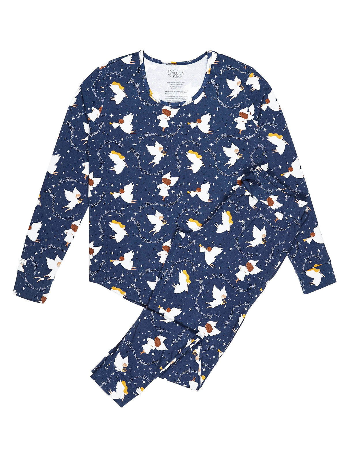 Heaven & Nature Sing Pj Womens Long Sleeve Jogger Set Cotton
