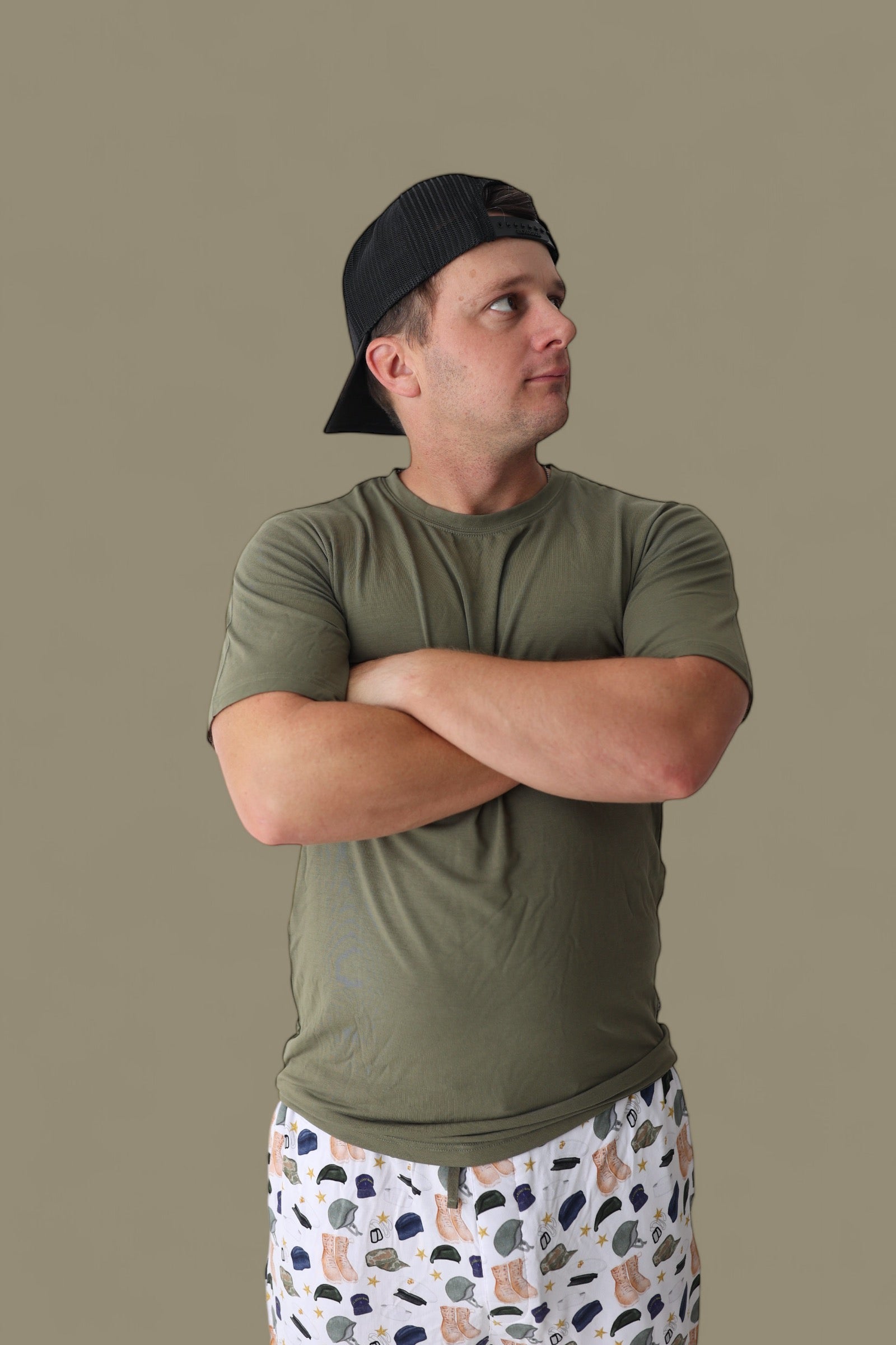 Thank You For Your Service Short Sleeve Men's Dream Jogger Set