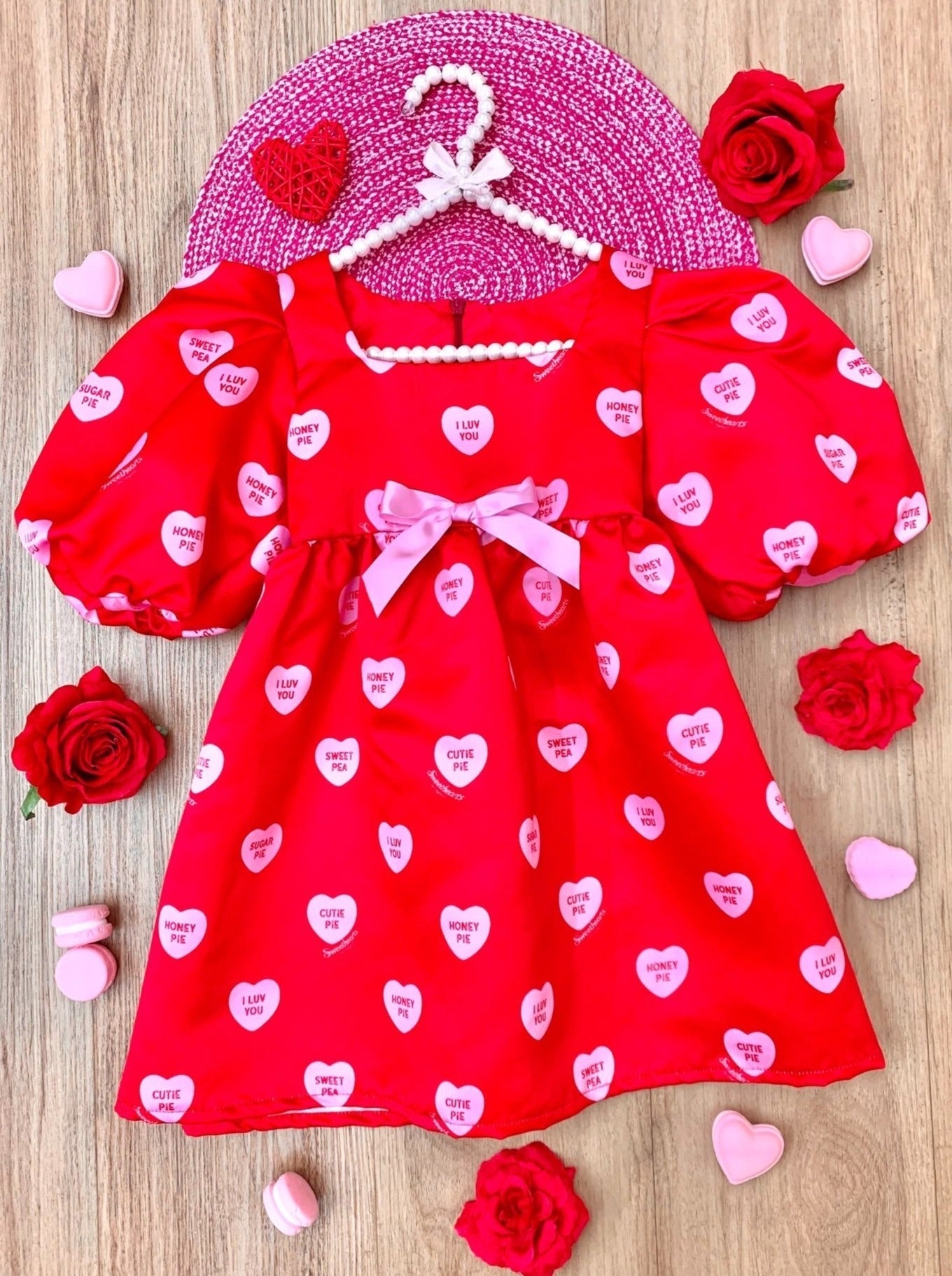 Sweethearts Melt My Heart Puff Dress