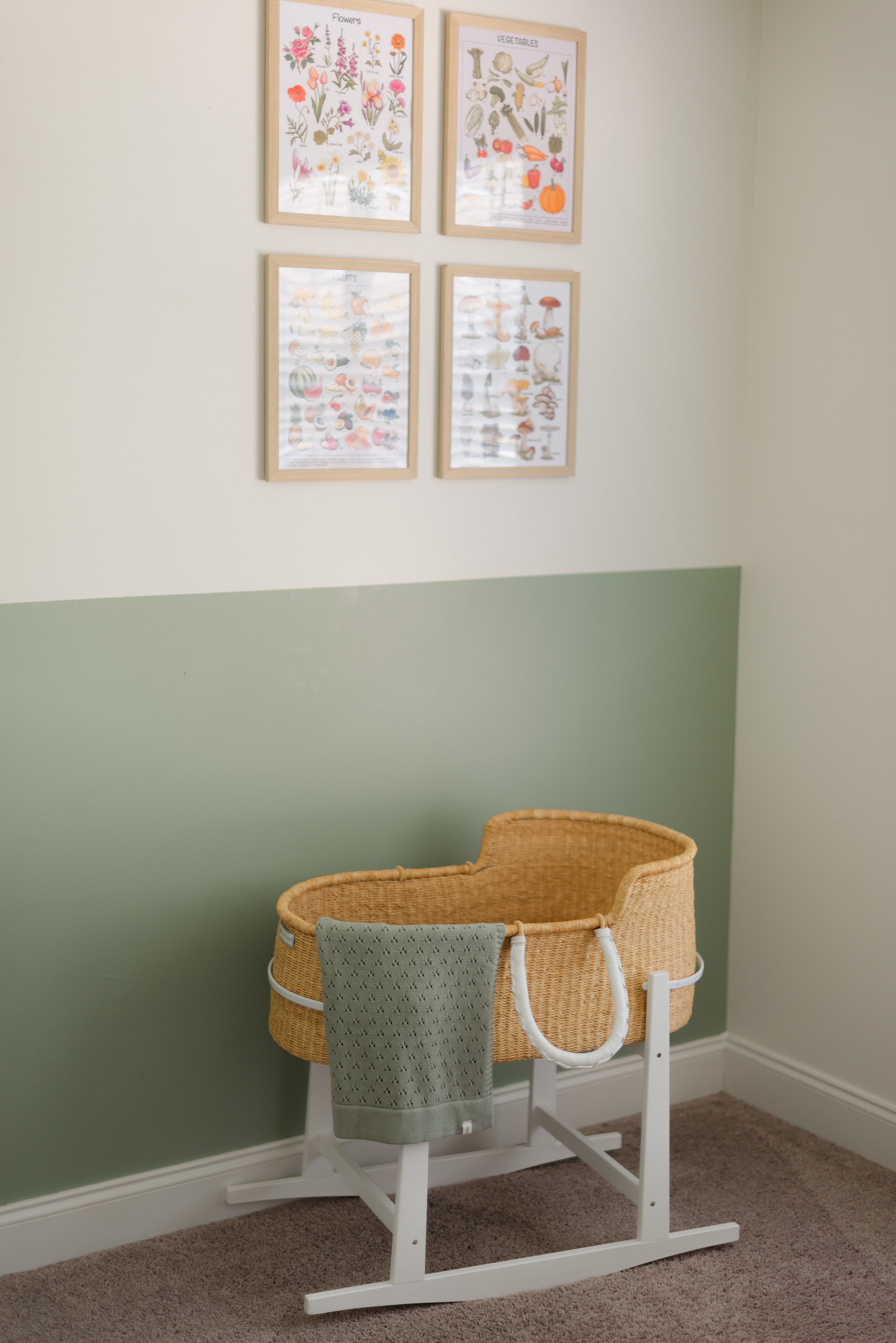 Mint Pointelle Knit Blanket (Ships June 8)