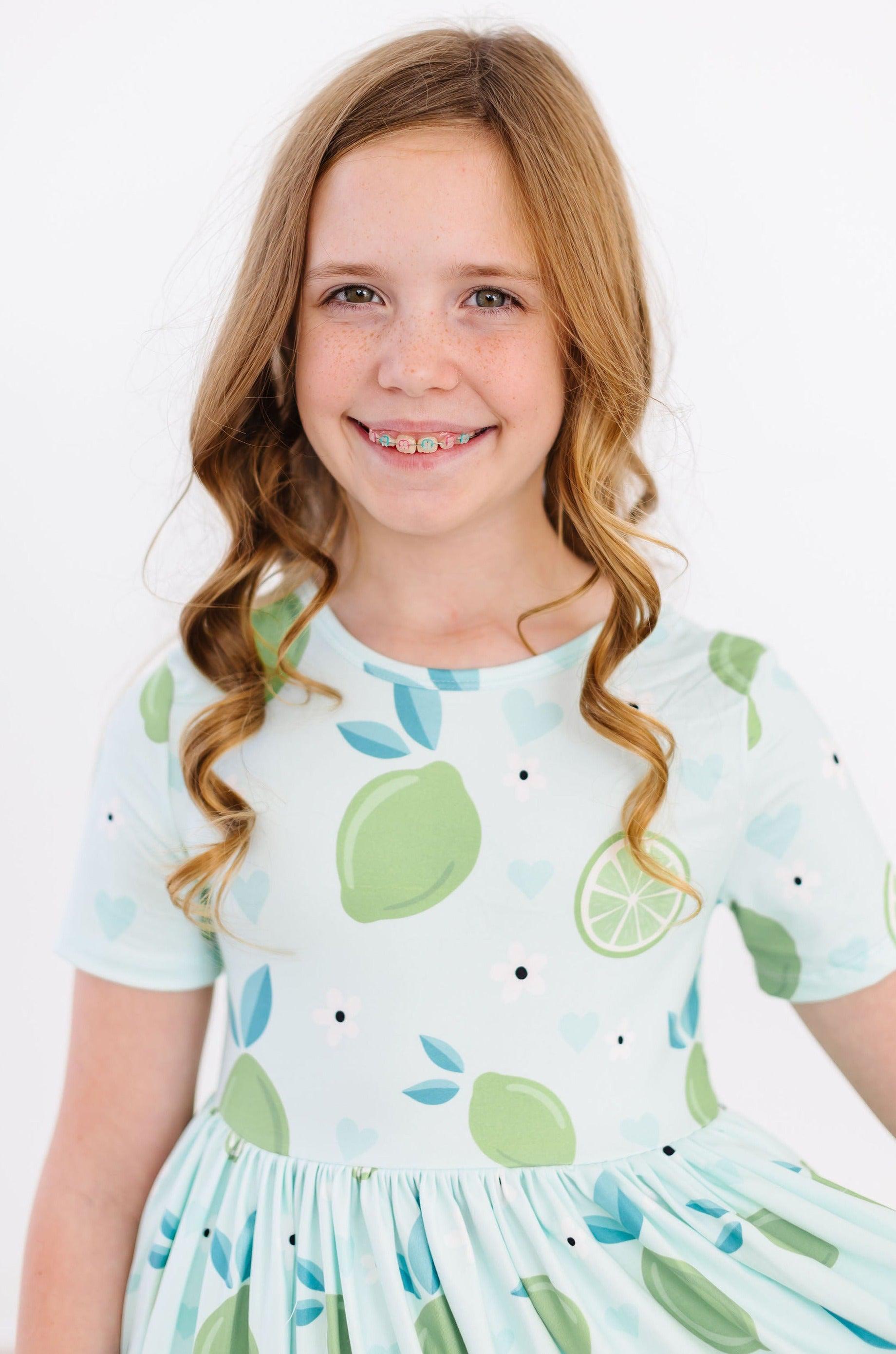 Key Lime Cutie S/s Pocket Twirl Dress