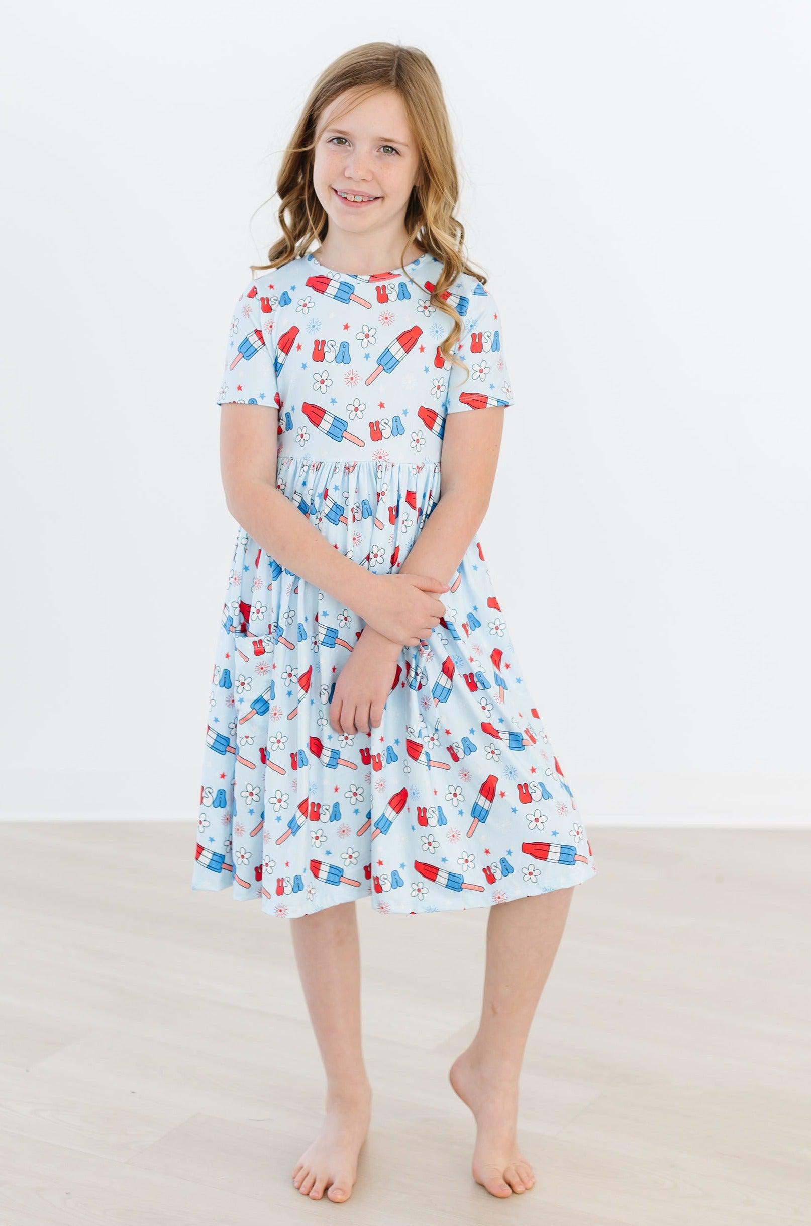 Proudly Patriotic S/s Pocket Twirl Dress