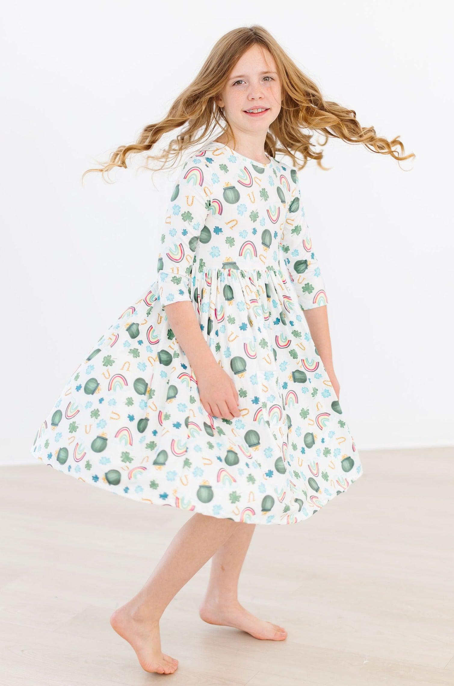 Luck Of The Irish Pocket Twirl Dress