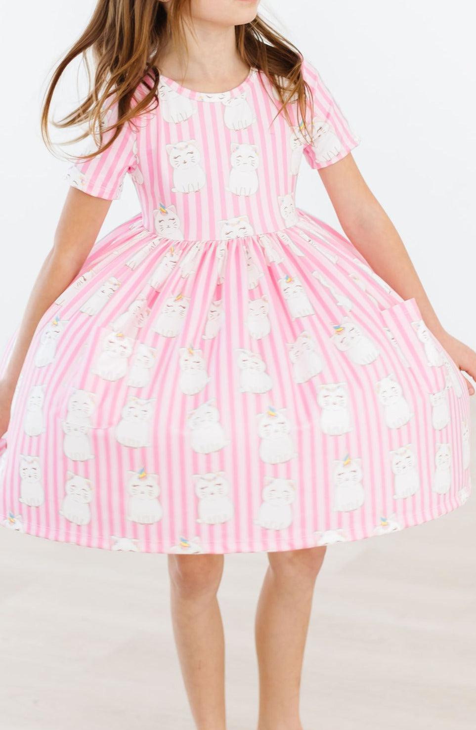 Kittycorn S/s Pocket Twirl Dress