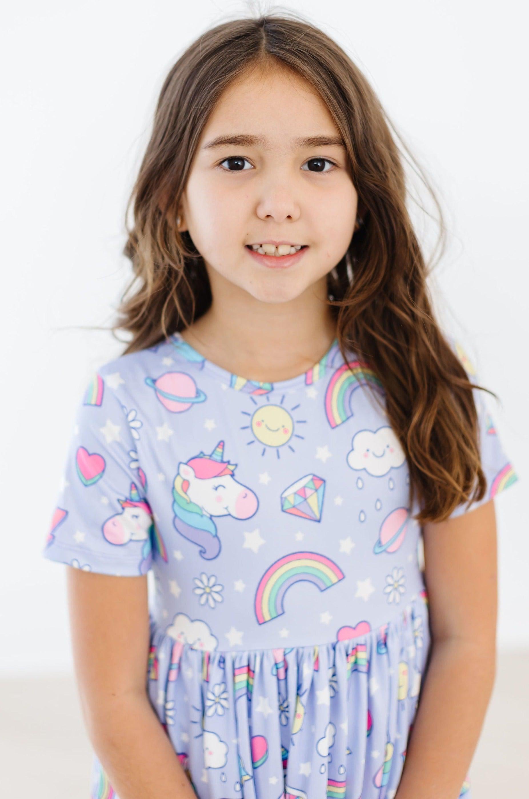 Galactic Unicorns S/s Twirl Dress