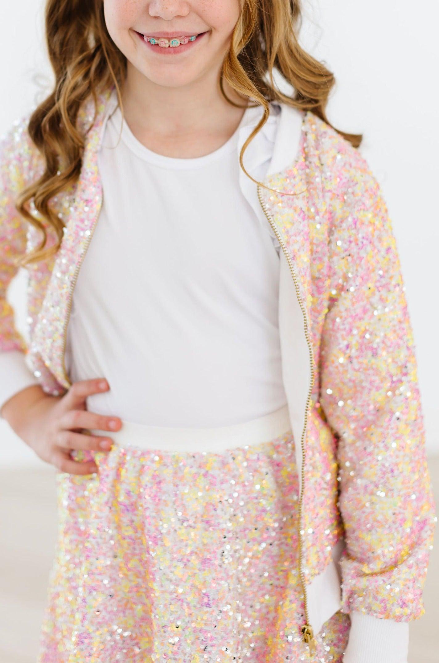 Spring Rainbow Sequin Jacket