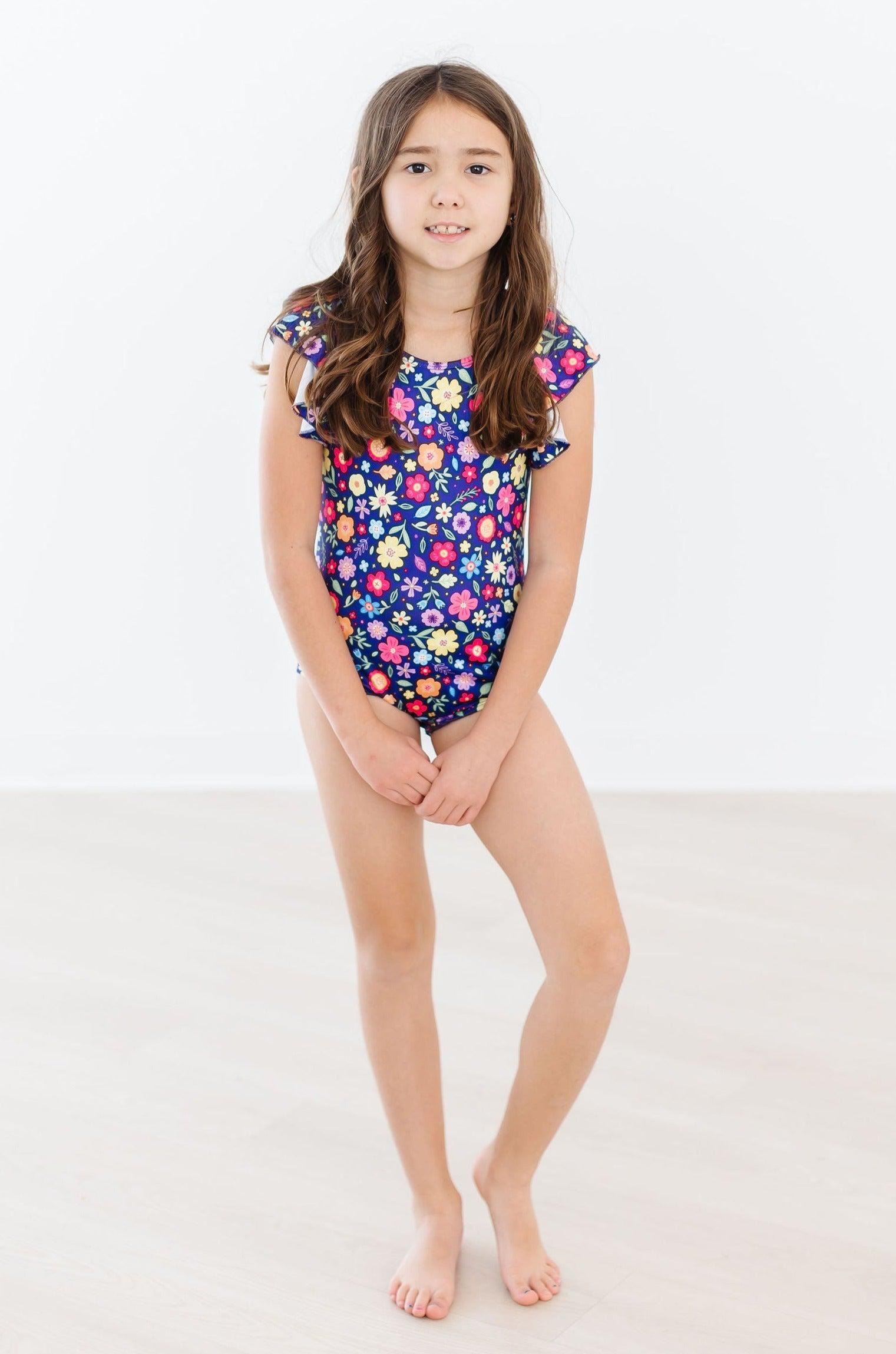 Pick A Posy S/s Flutter Sleeve Leotard