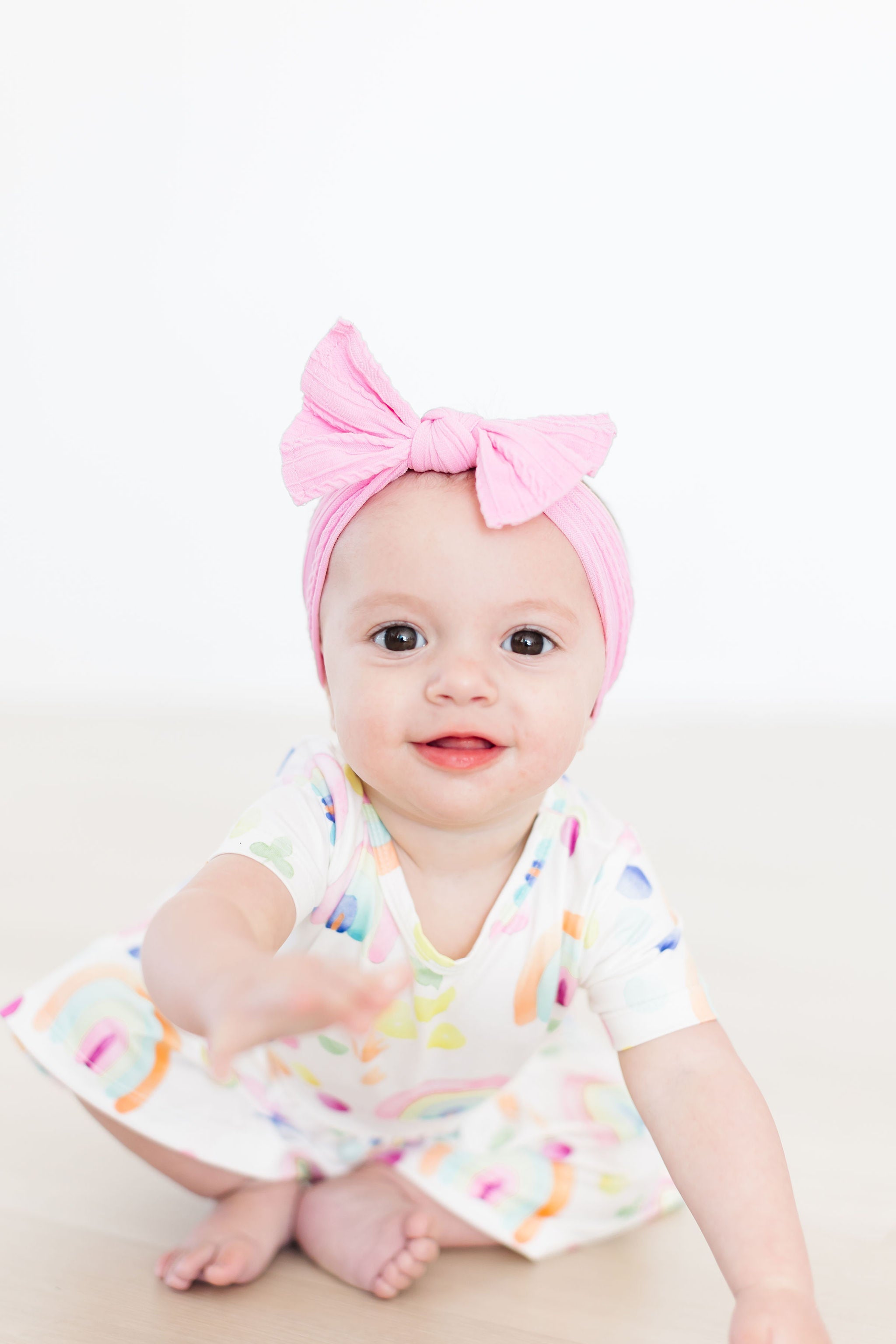 Watercolor Rainbows S/s Twirl Bodysuit