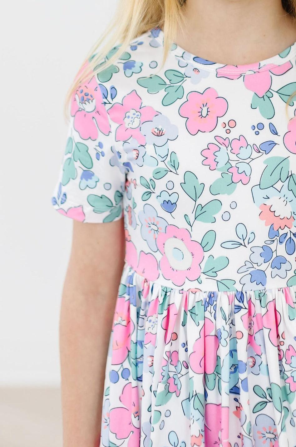 Hydrangea S/s Pocket Twirl Dress