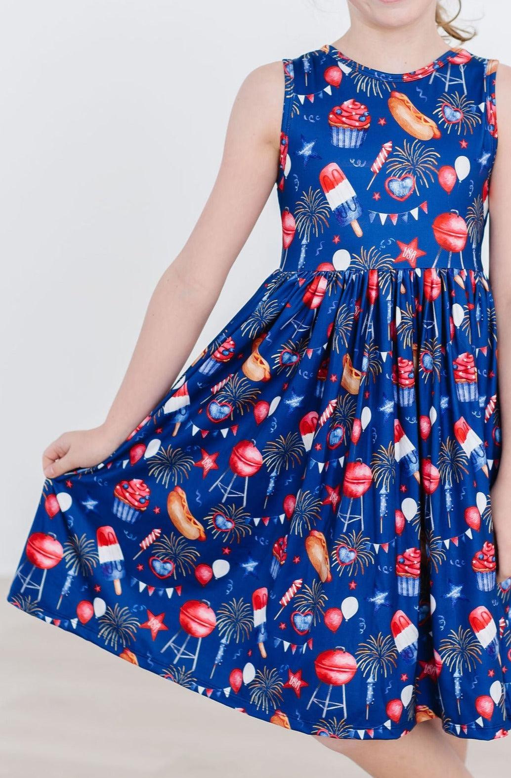 You Look Like The 4th Of July Tank Twirl Dress