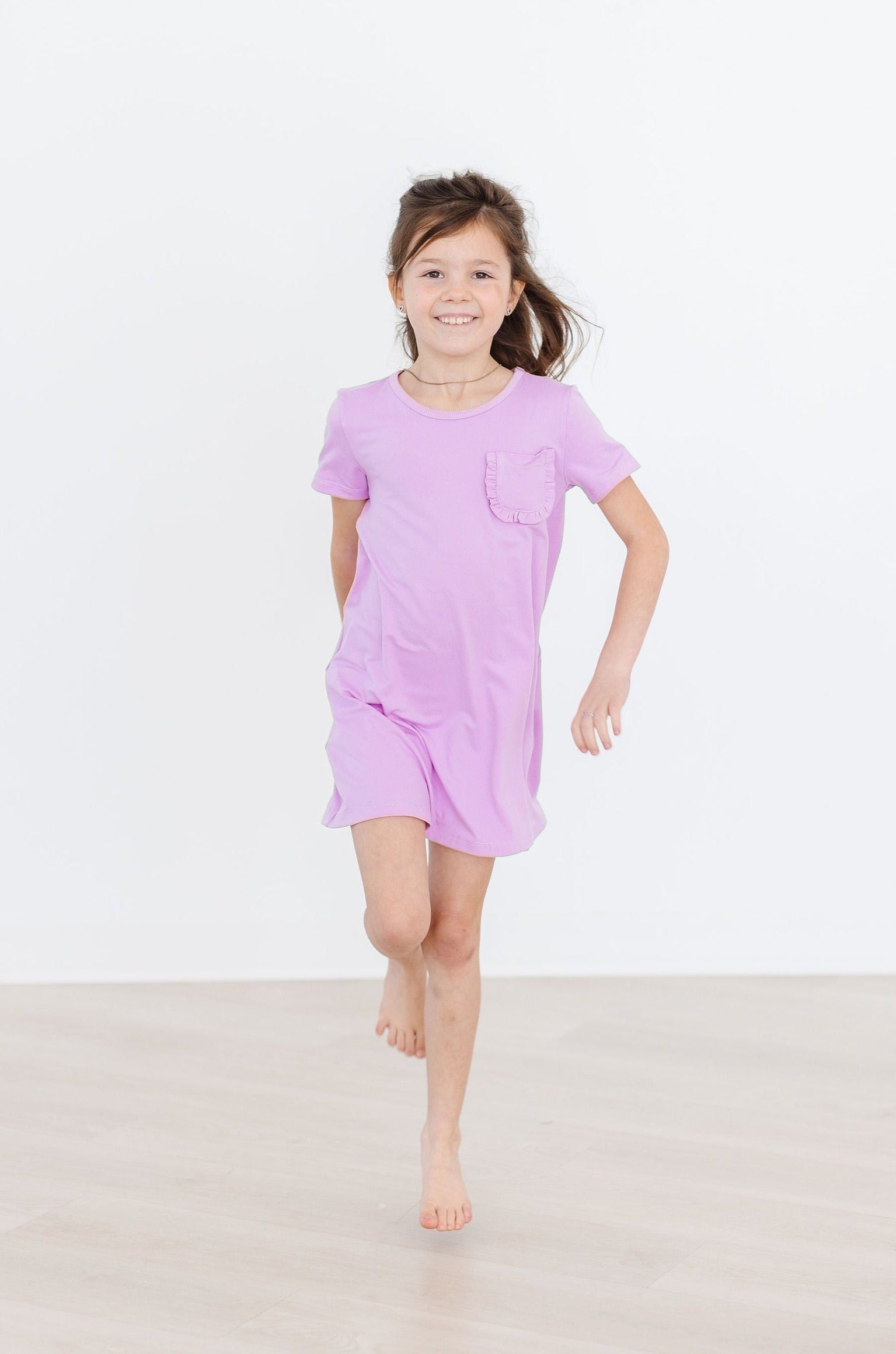 Bright Lilac T-shirt Dress