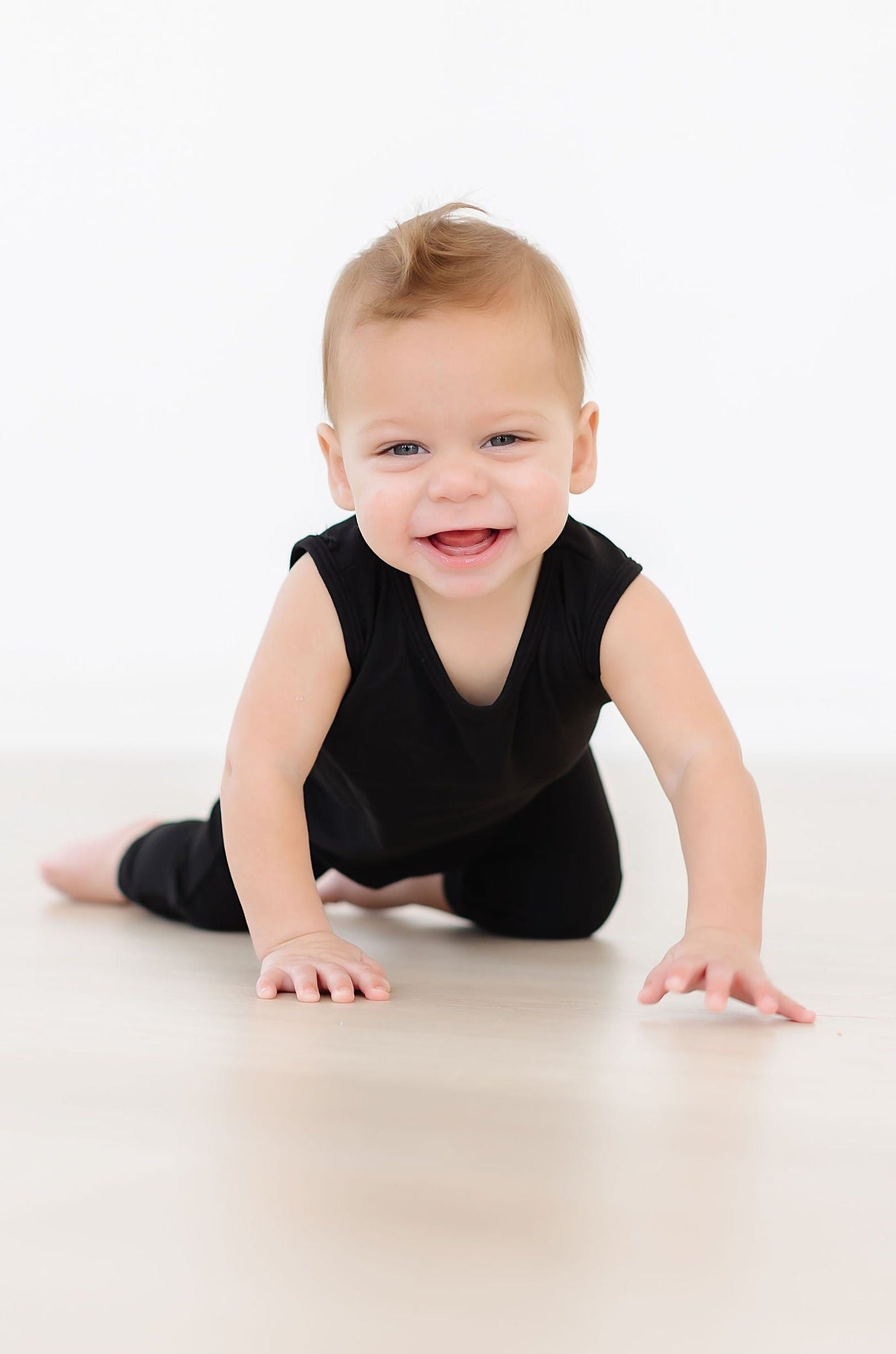 Black Tank One-piece Jogger