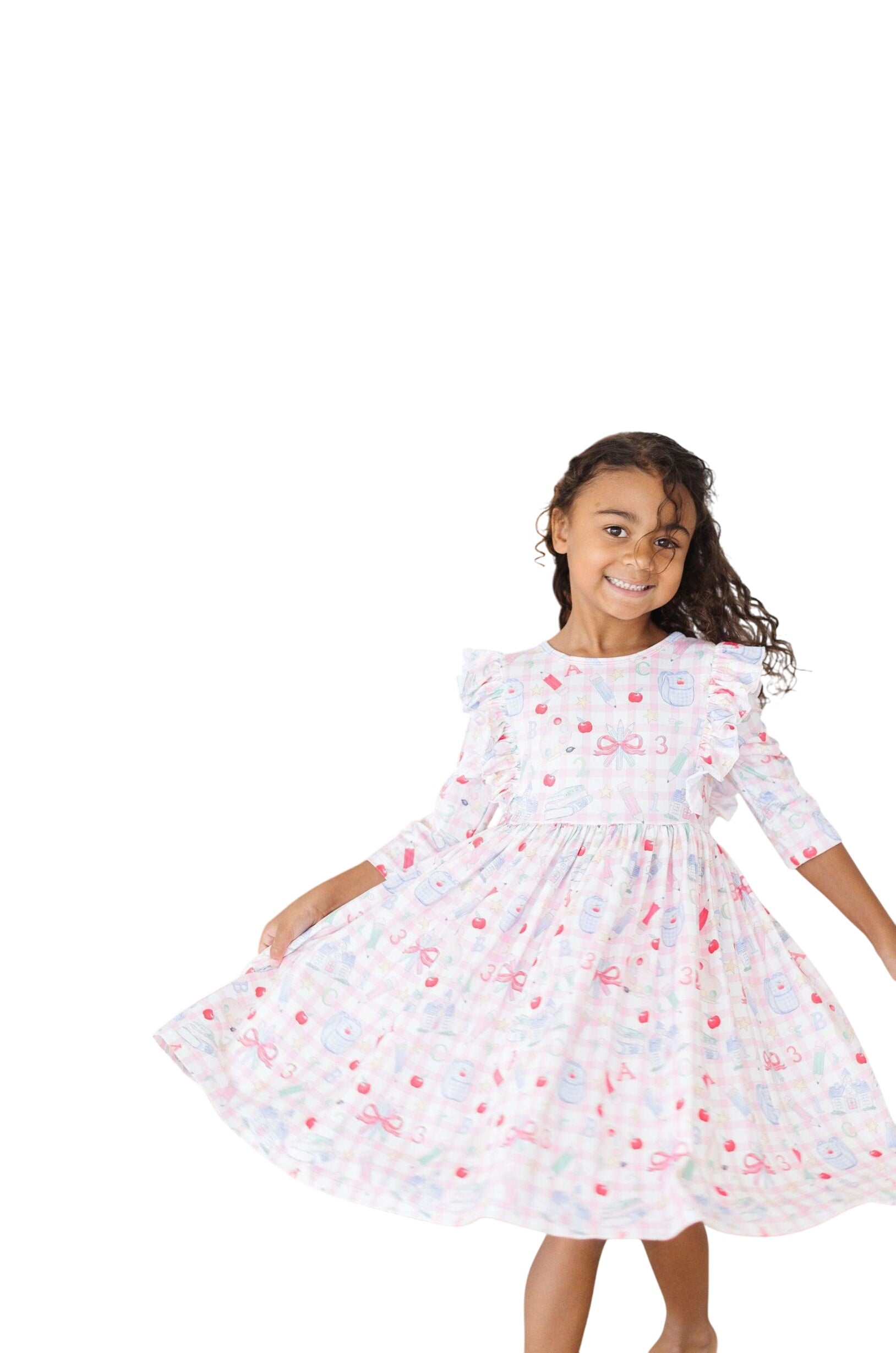 School Days 3/4 Ruffle Twirl Dress