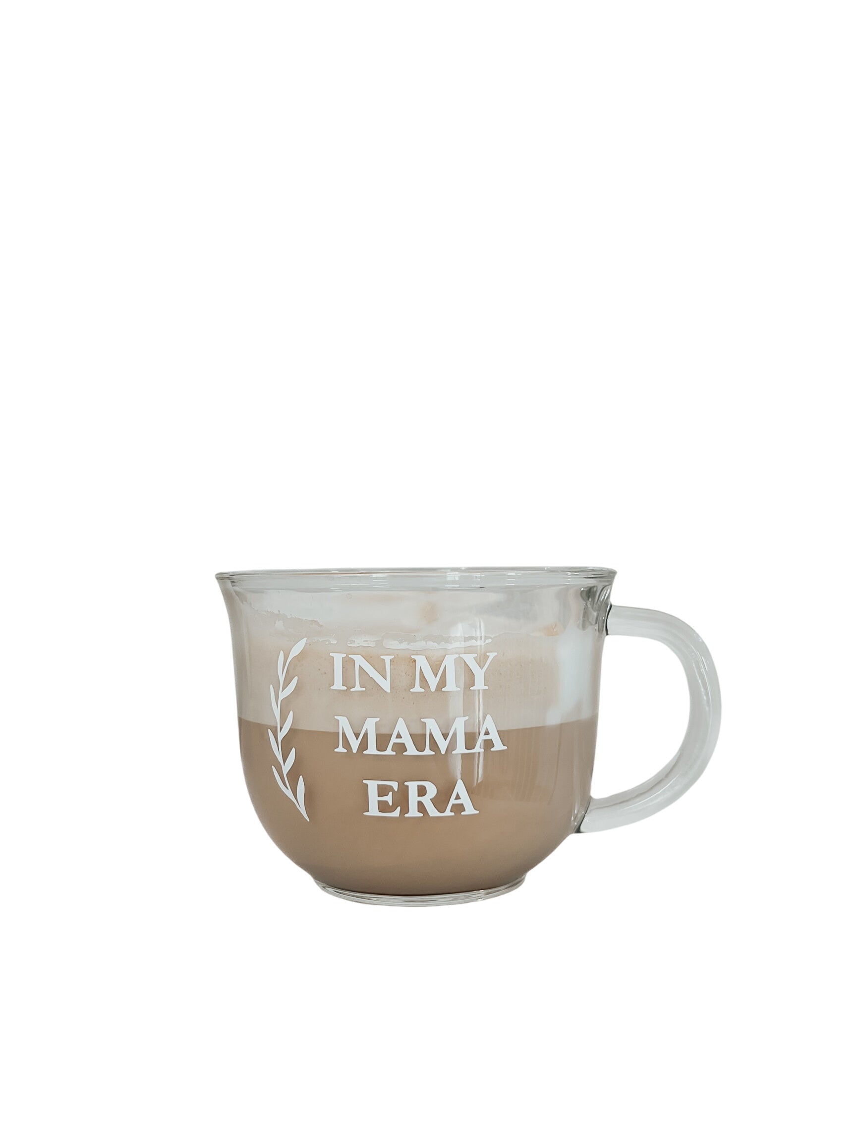 Mama Era Glass Latte Mug