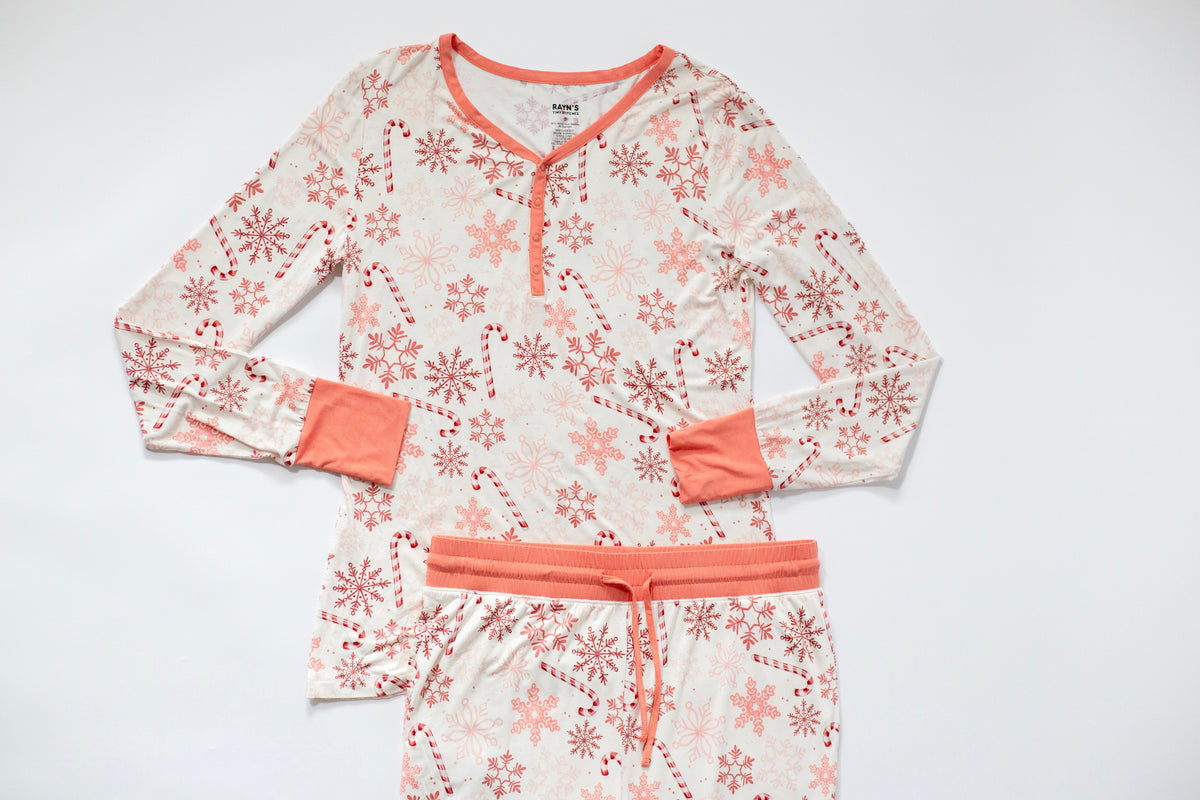 My First Candy Cane: Women's Pajamas: 2 Piece Bamboo Pajamas