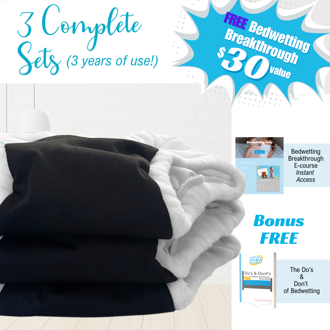 Brain Training Bedwetting Pants 3-pack