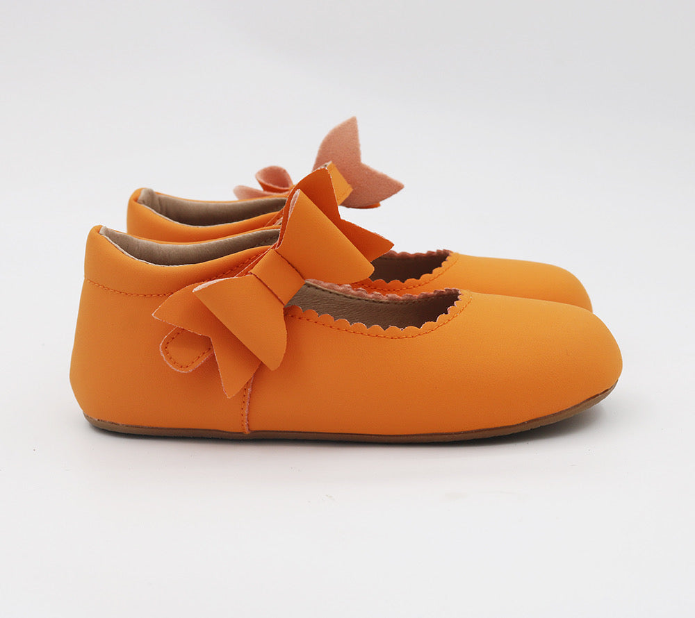 Lilien Side Bow Mary Jane -  Pumpkin Orange
