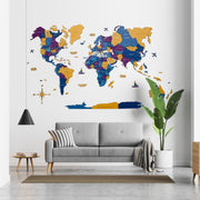 3d Wooden World Map Waterpark