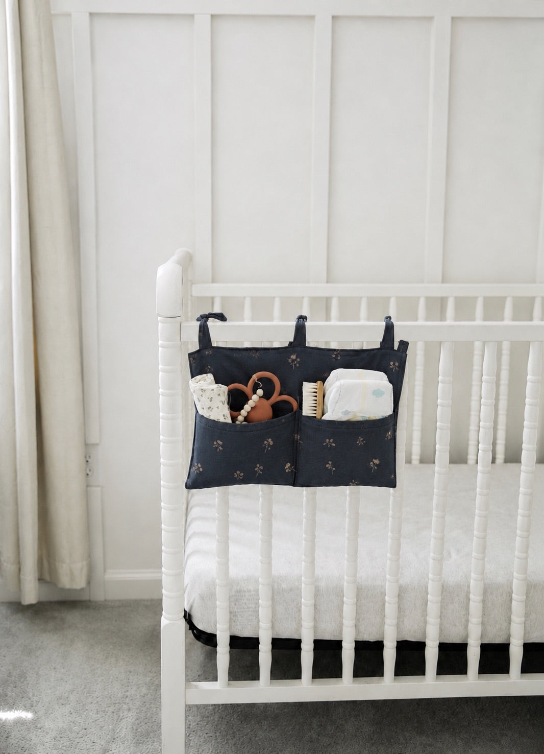 Baby Crib Diaper Caddy Storage Organizer Nursery Room