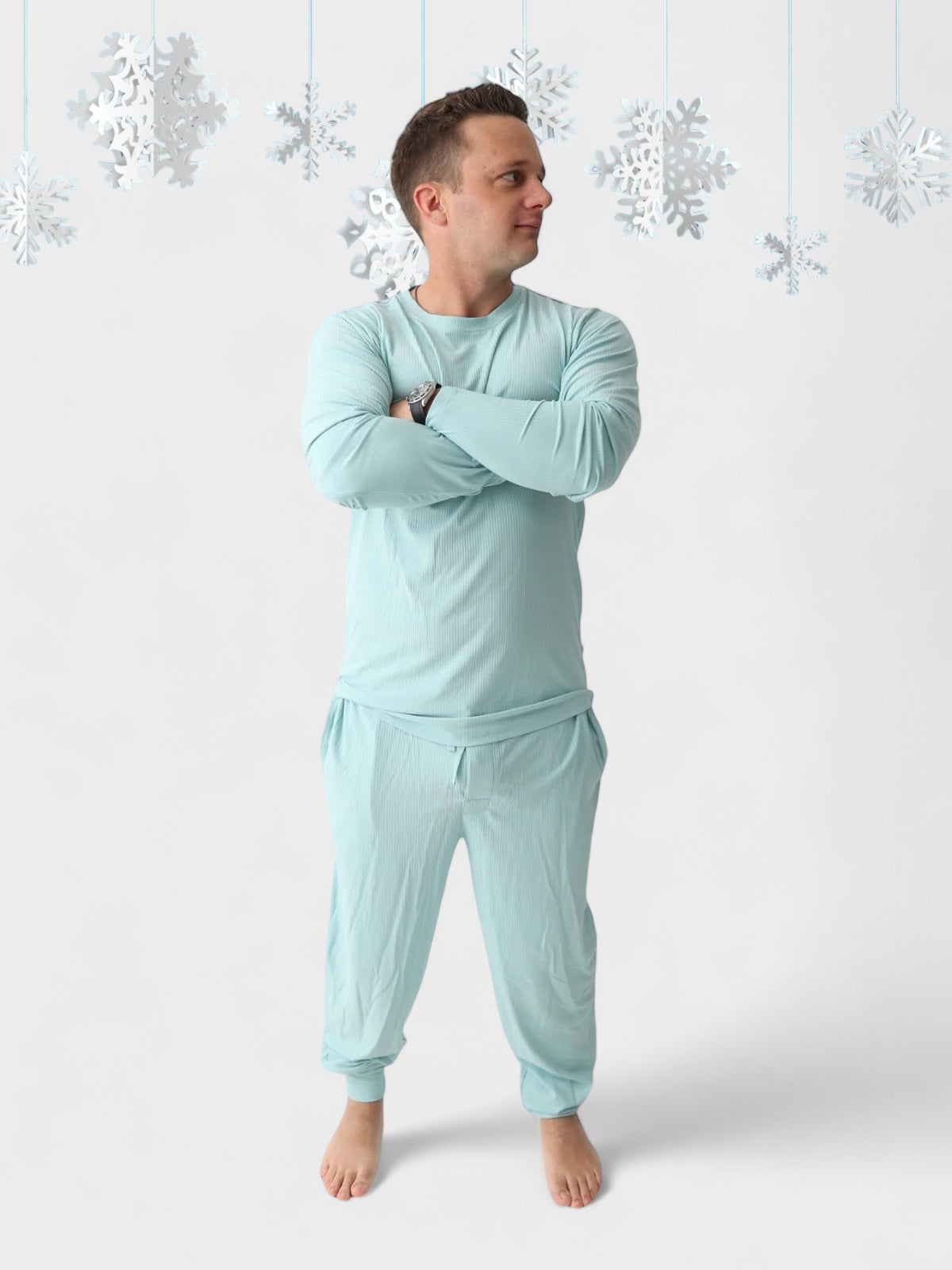 Hazy Blue Rib Men's Dream Jogger Pant