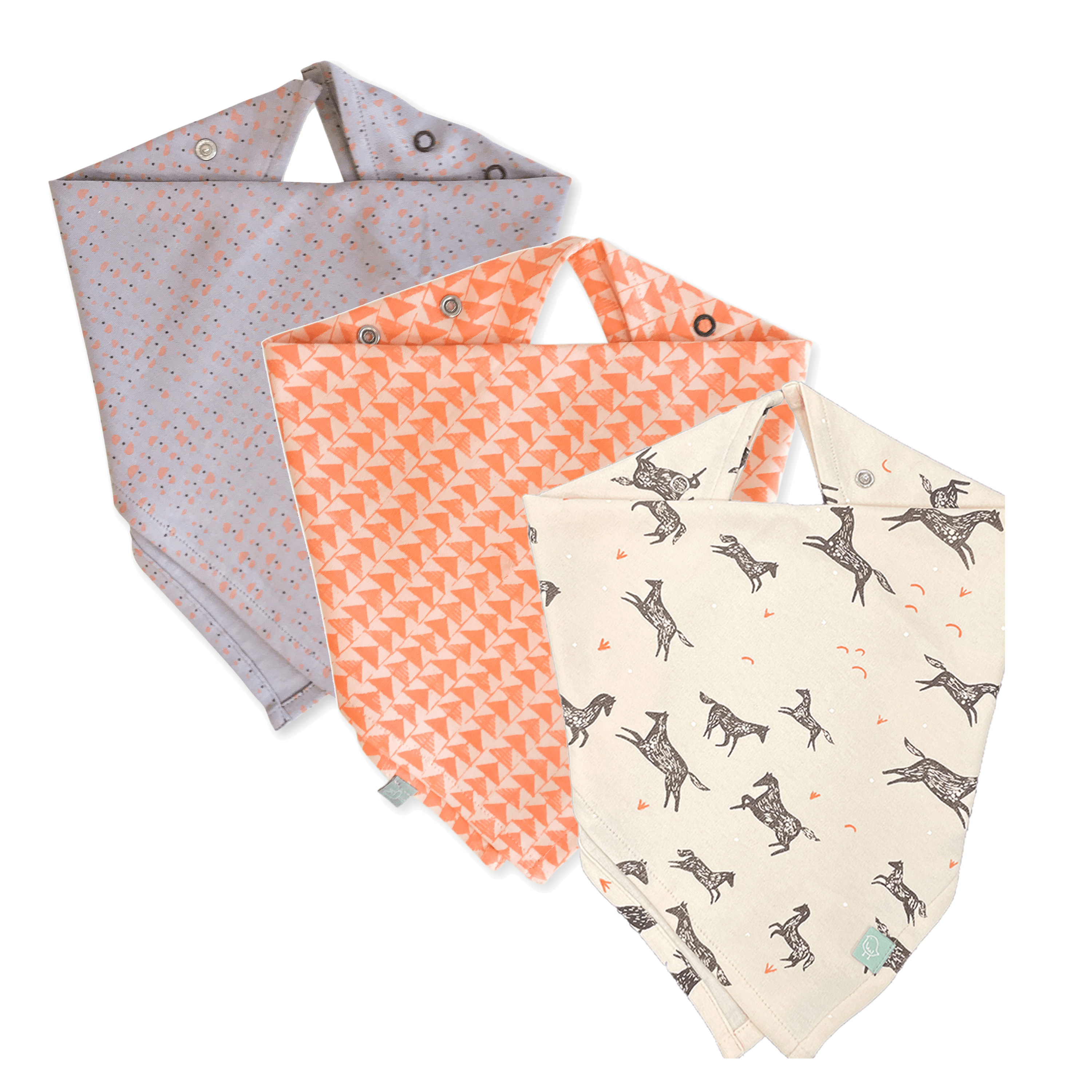 3pc Lovie Bib Set | Wild Horses