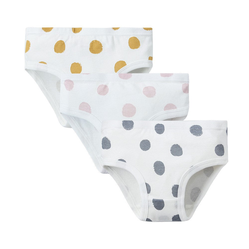 Girls 3 Pack Underwear - Dots