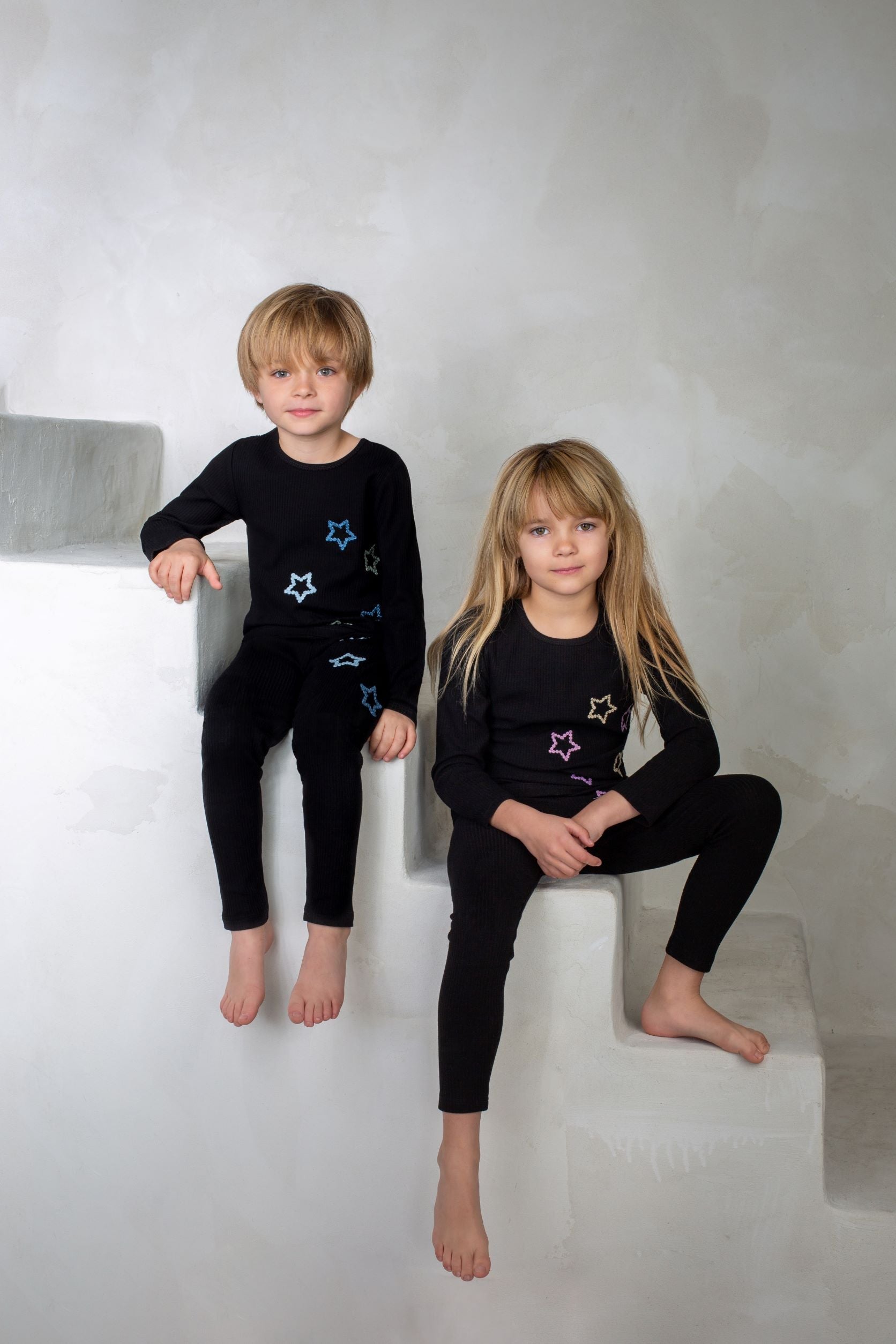 Terry Stars Loungewear Set, Girls