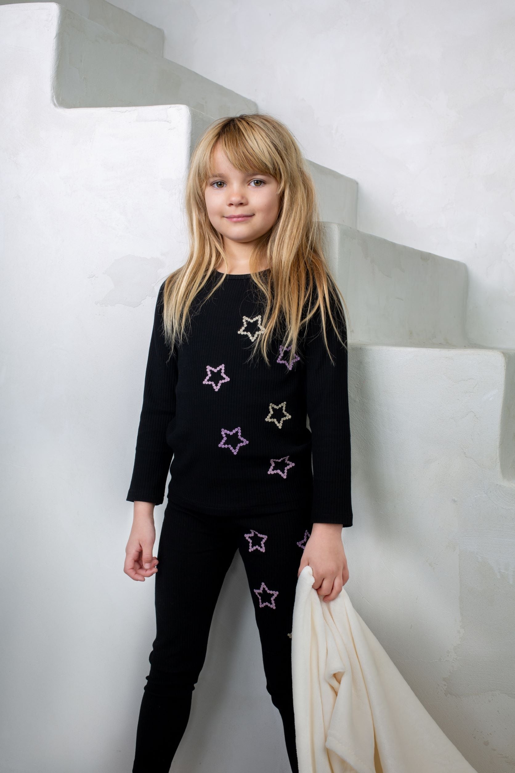 Terry Stars Loungewear Set, Girls