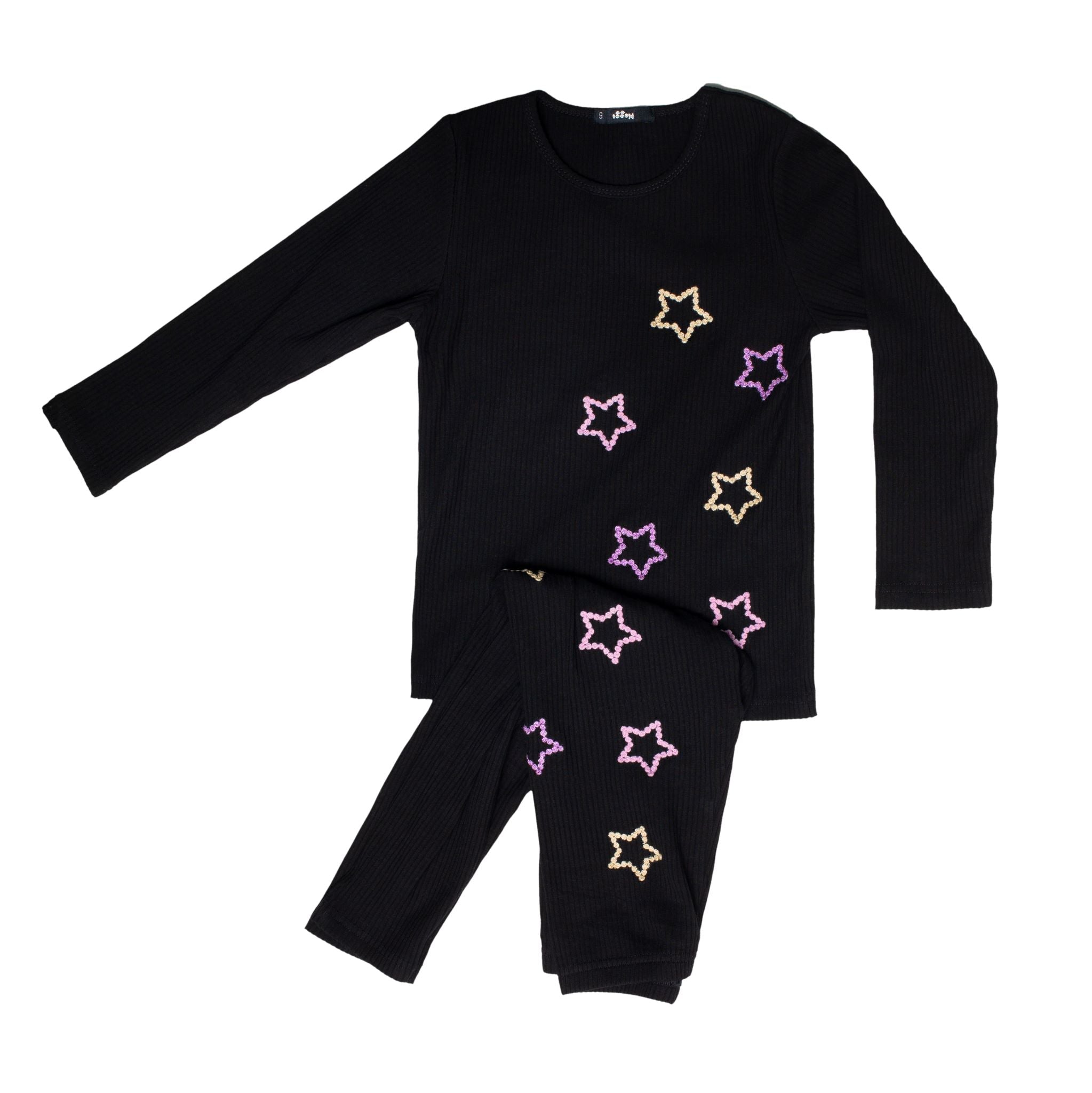 Terry Stars Loungewear Set, Girls