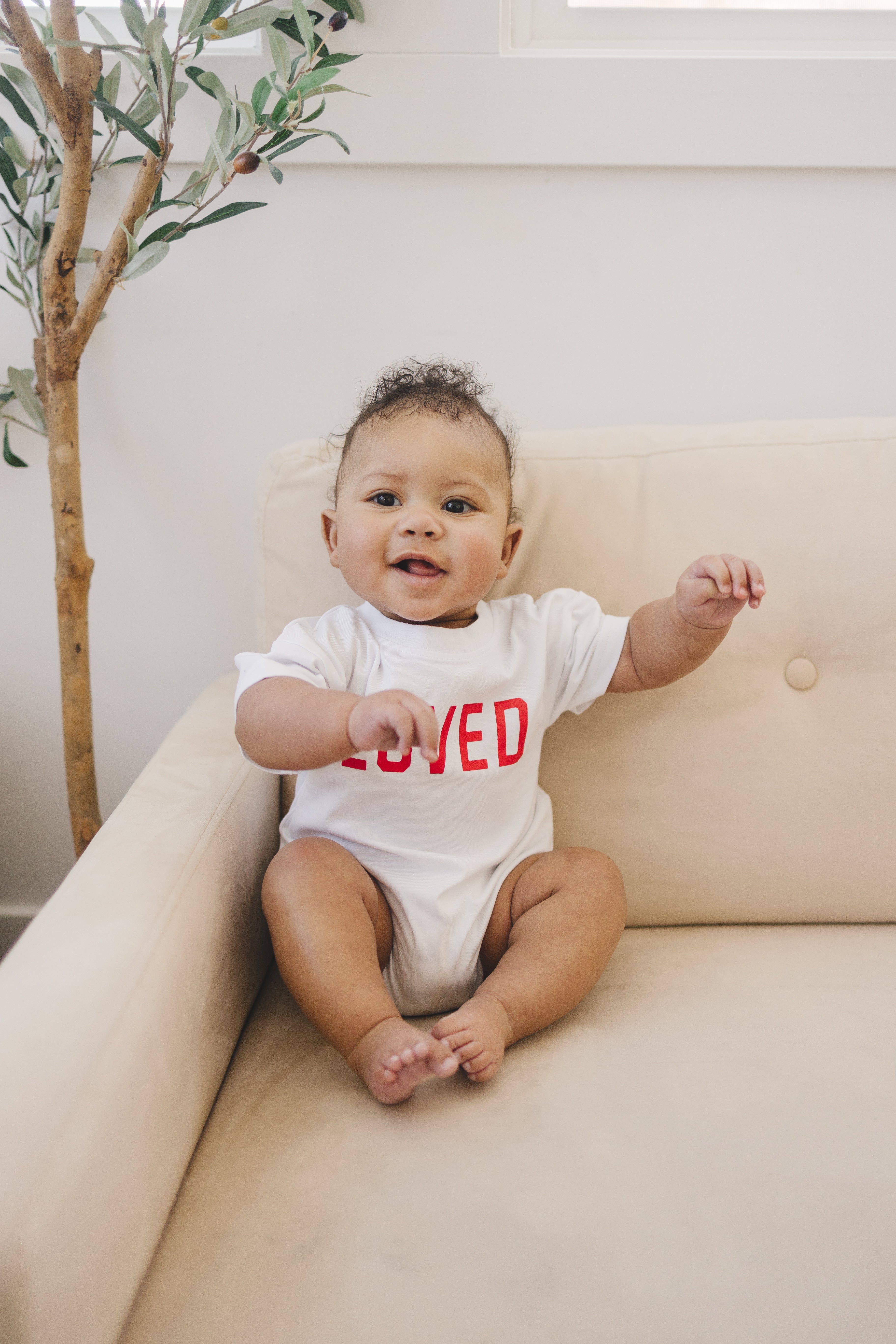 Loved Organic Cotton T-shirt Romper - More Colors