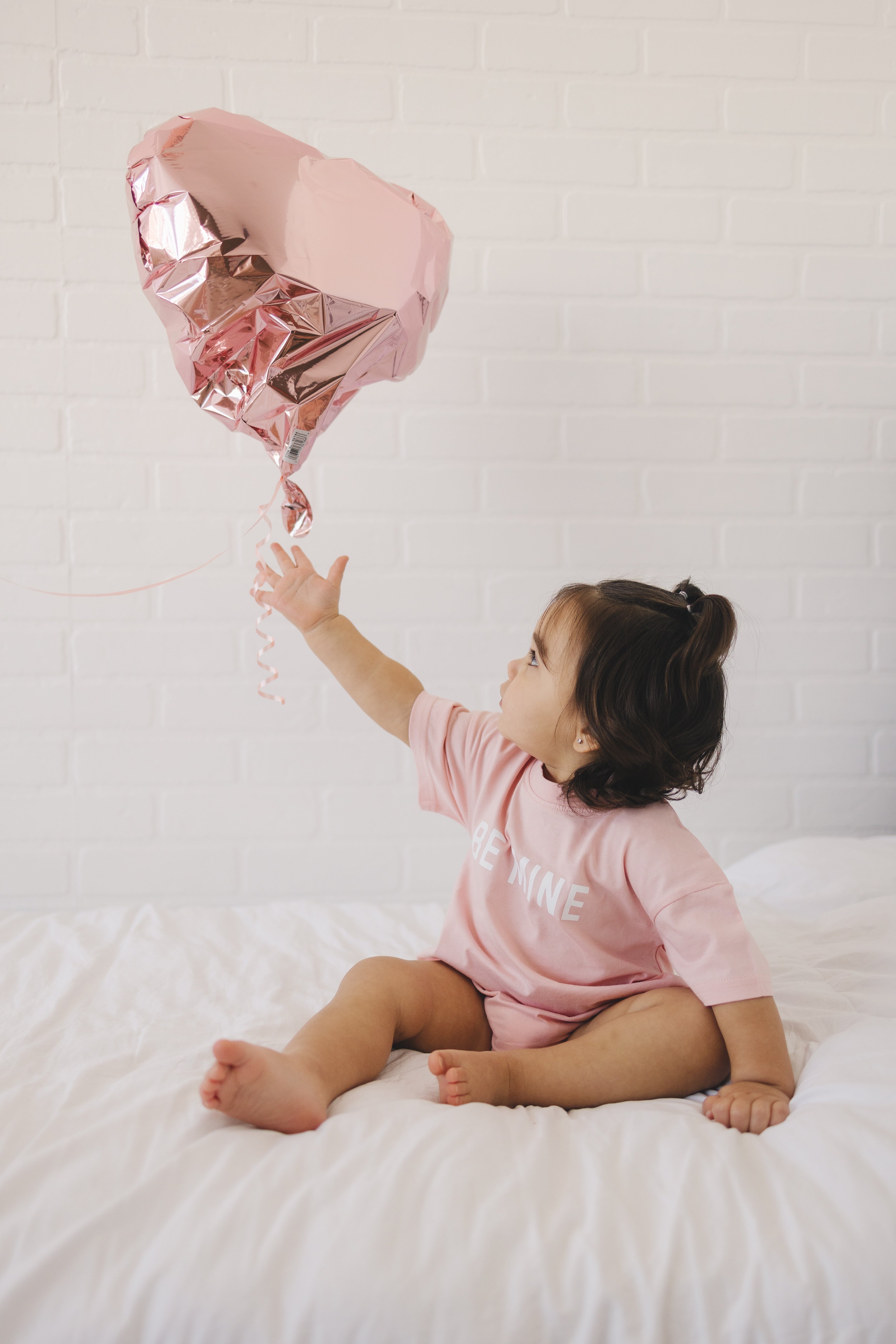 Be Mine Organic Cotton T-shirt Romper - More Colors