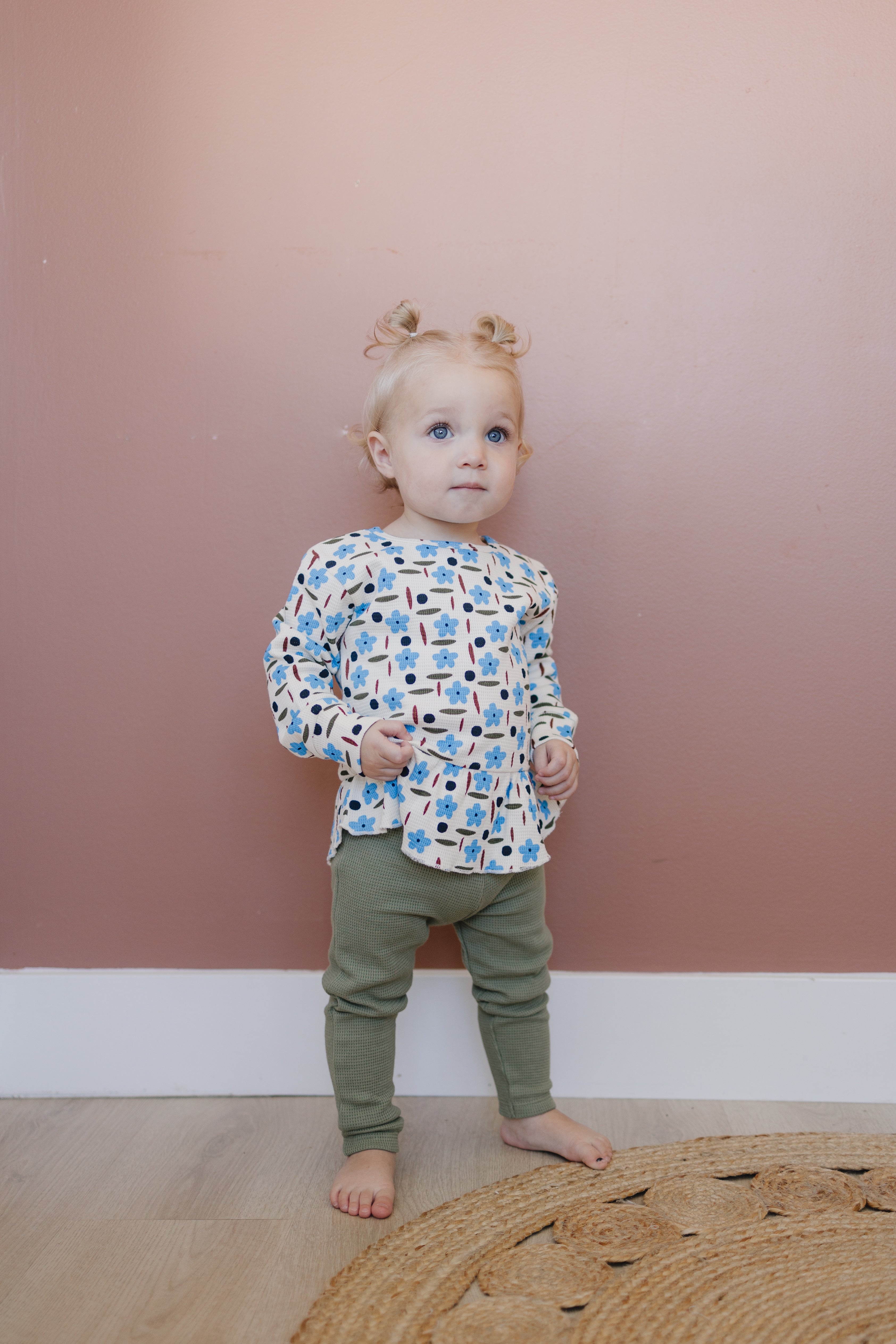 Long Sleeve Peplum | Wild Flower