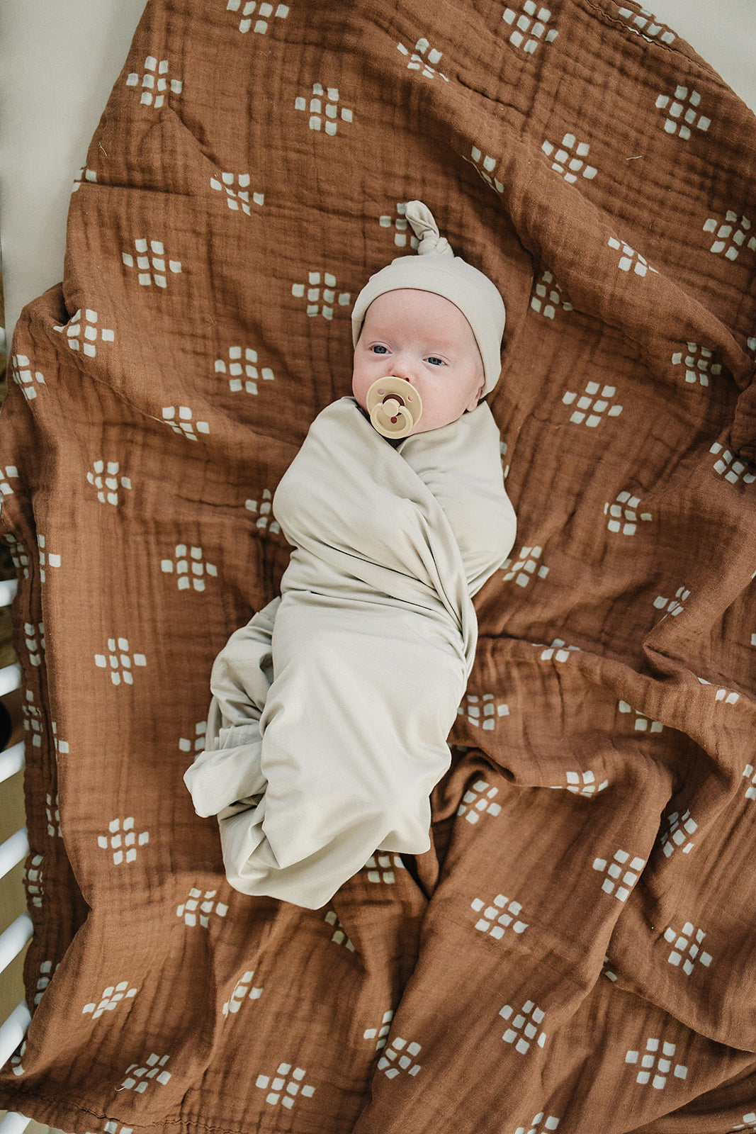 Oatmeal Bamboo Hat Or Head Wrap Set