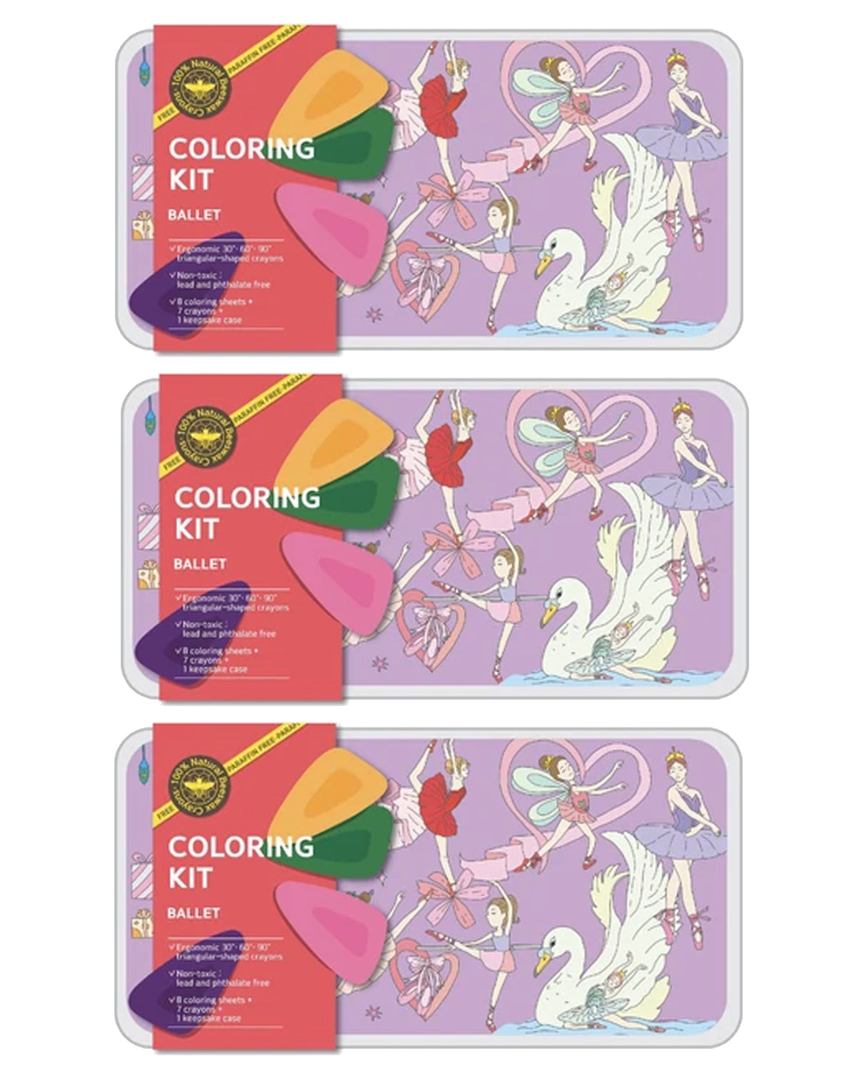 Coloring Kit - 3 Units In Set - Ballerina Large