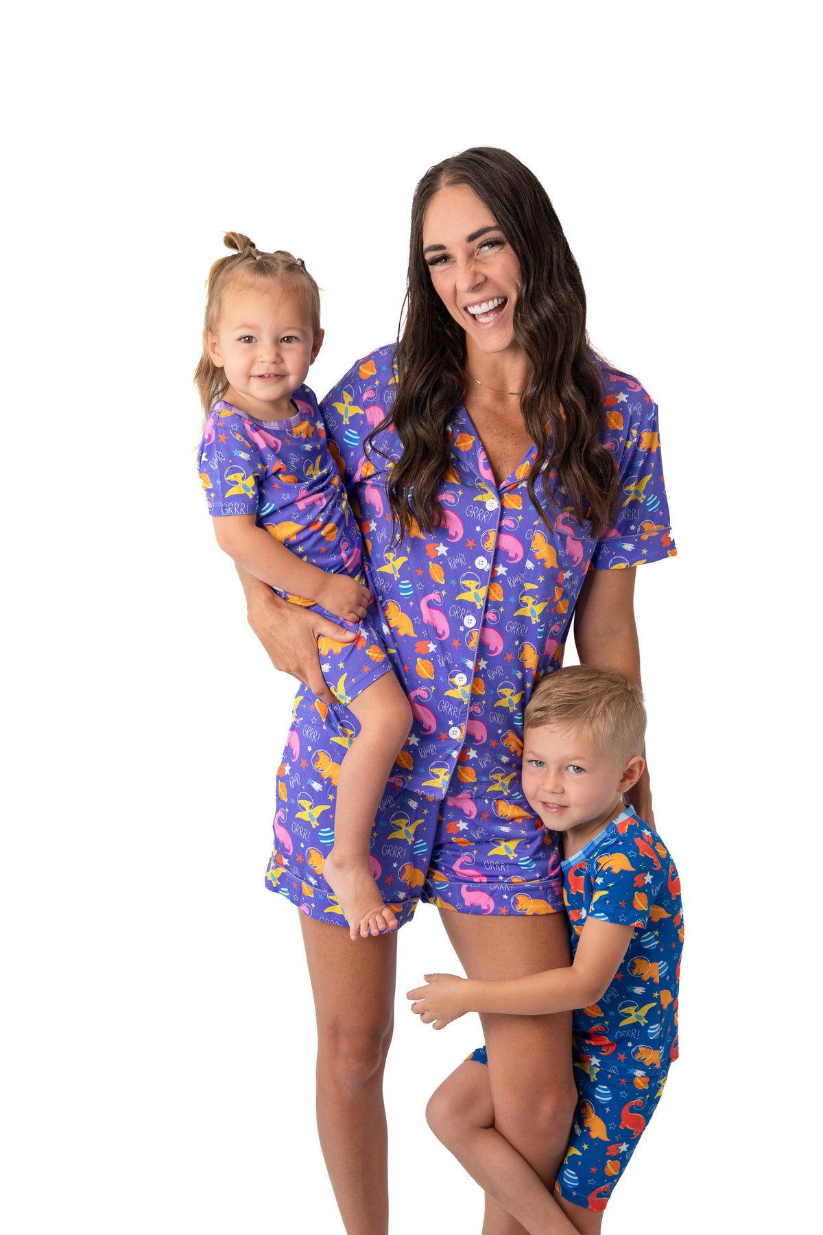Girls’ Space Dinosaur Bamboo Baby Dress