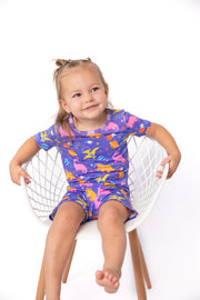 Girls’ Space Dinosaur Bamboo Baby Dress