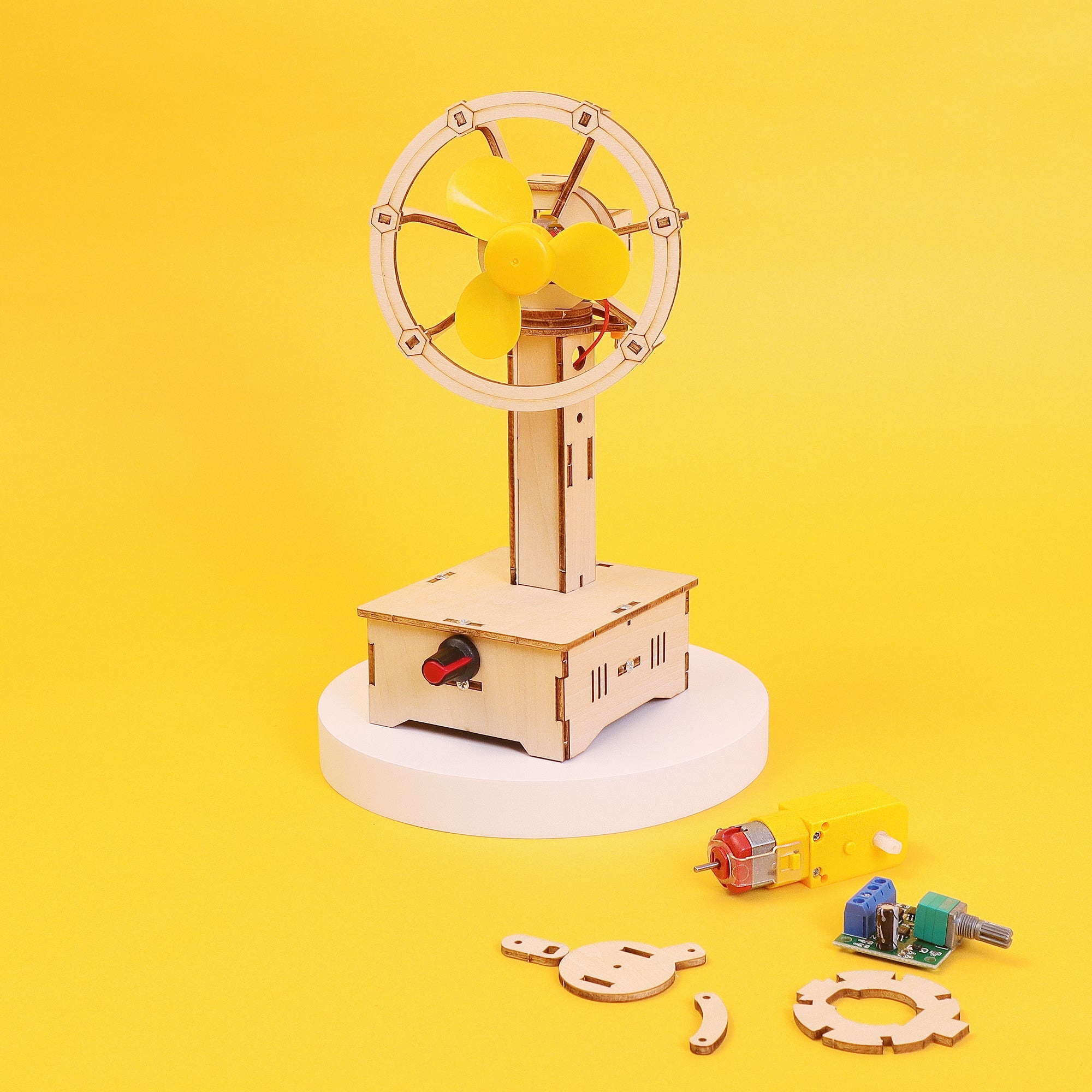 Variable Speed Oscillating Fan Diy Kit, Educational Stem Toy