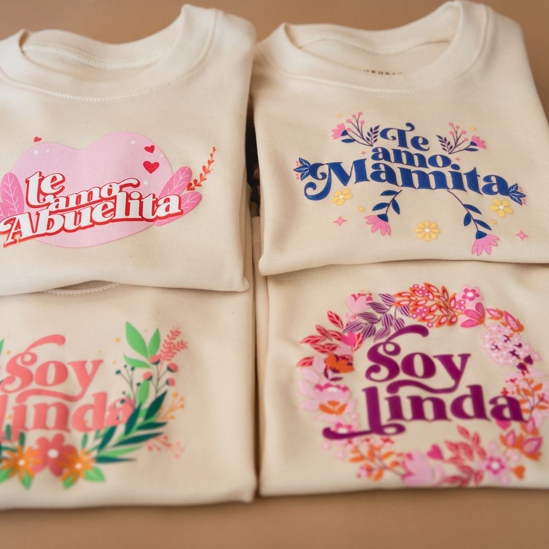 "te Amo Abuelita" Organic Cotton Graphic Tee