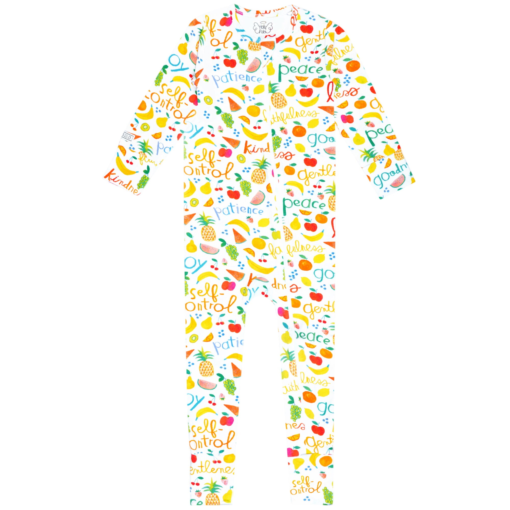 Fruit Of The Spirit Pj Footless Onesie Bamboo