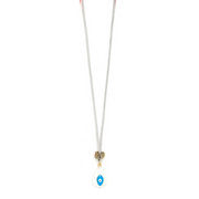 Carnival Evil Eye Teardrop Necklace