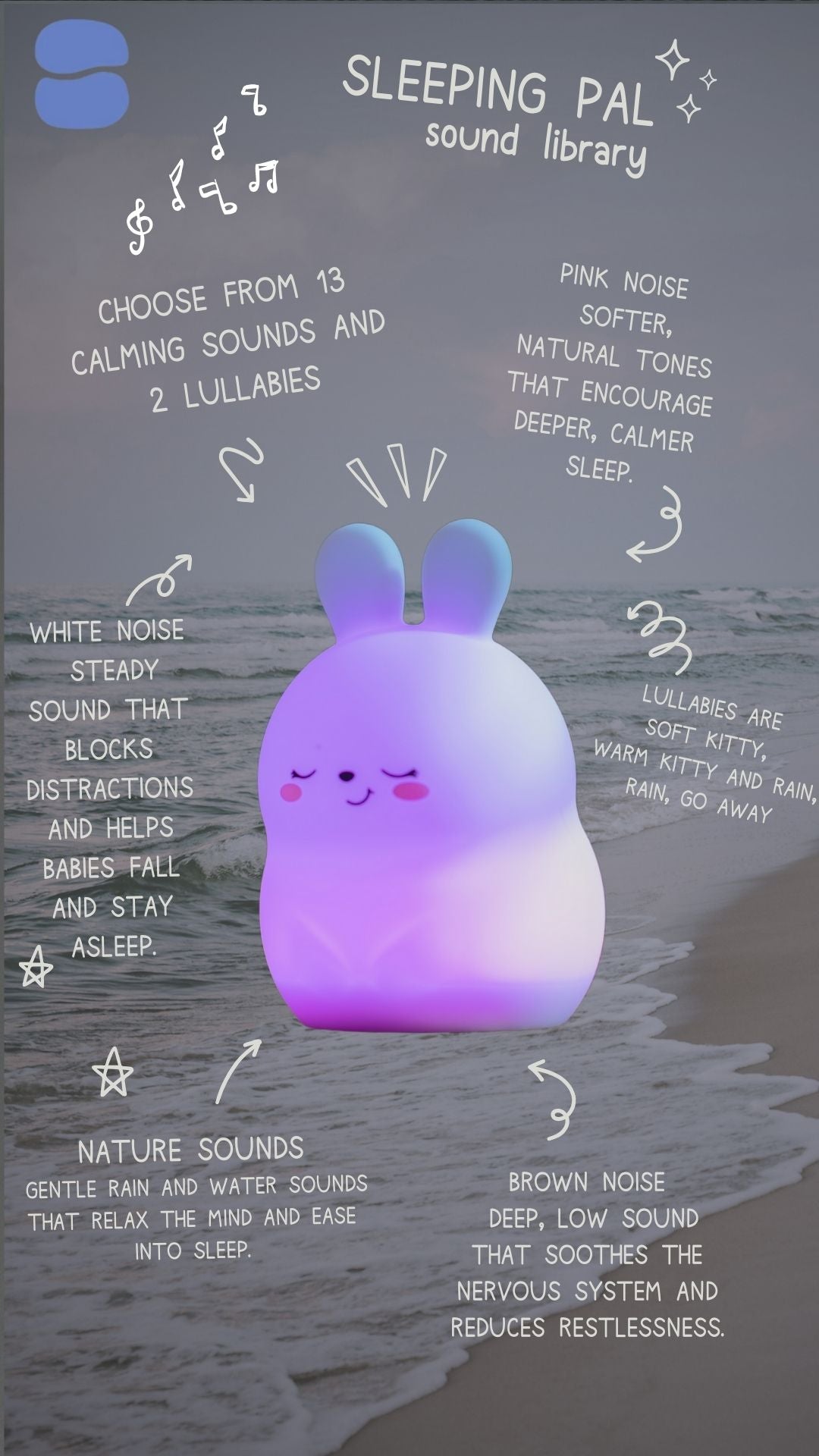 Night Light Sound Machine - 'bonnie' The Bunny