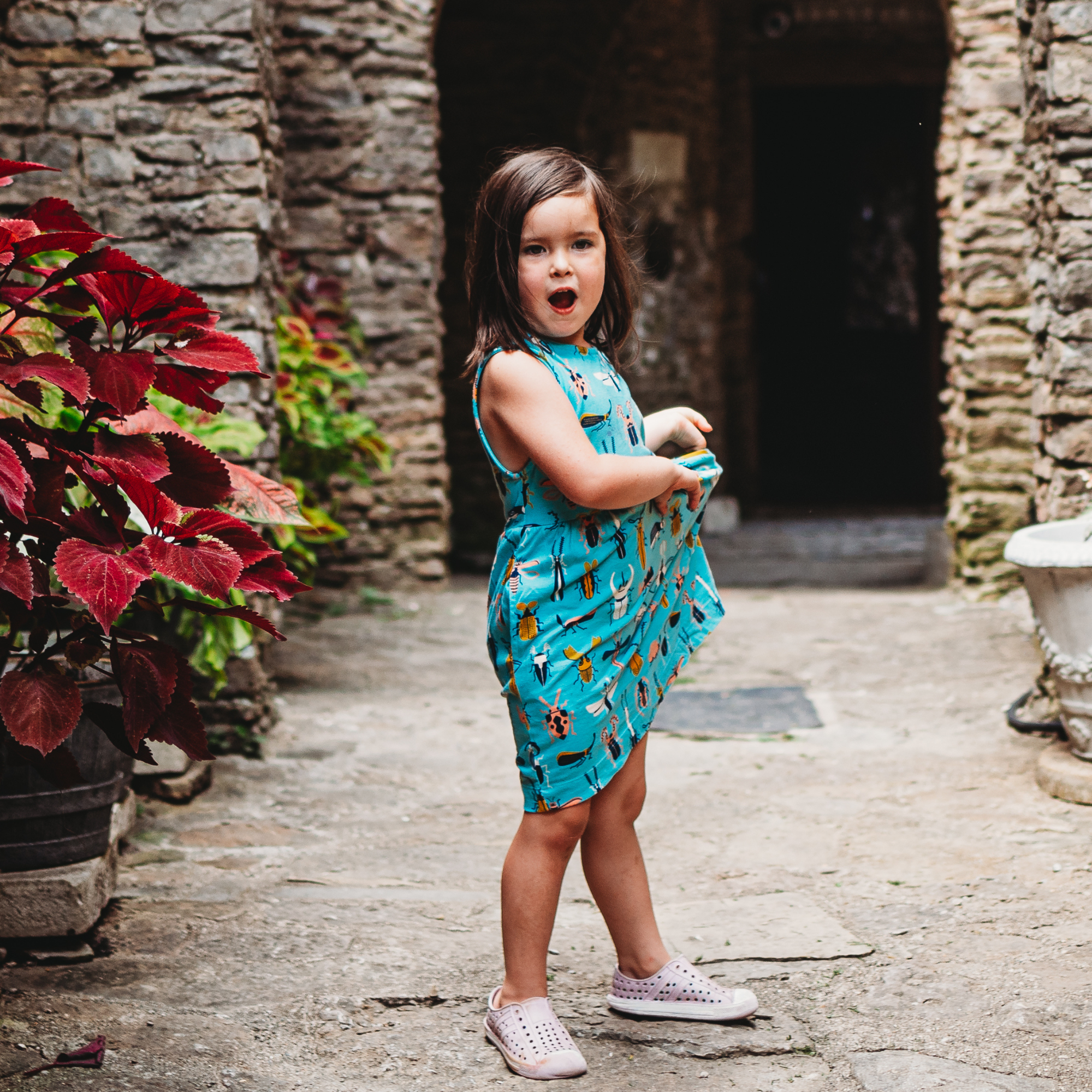 Jo Dress -beetle Mania Print