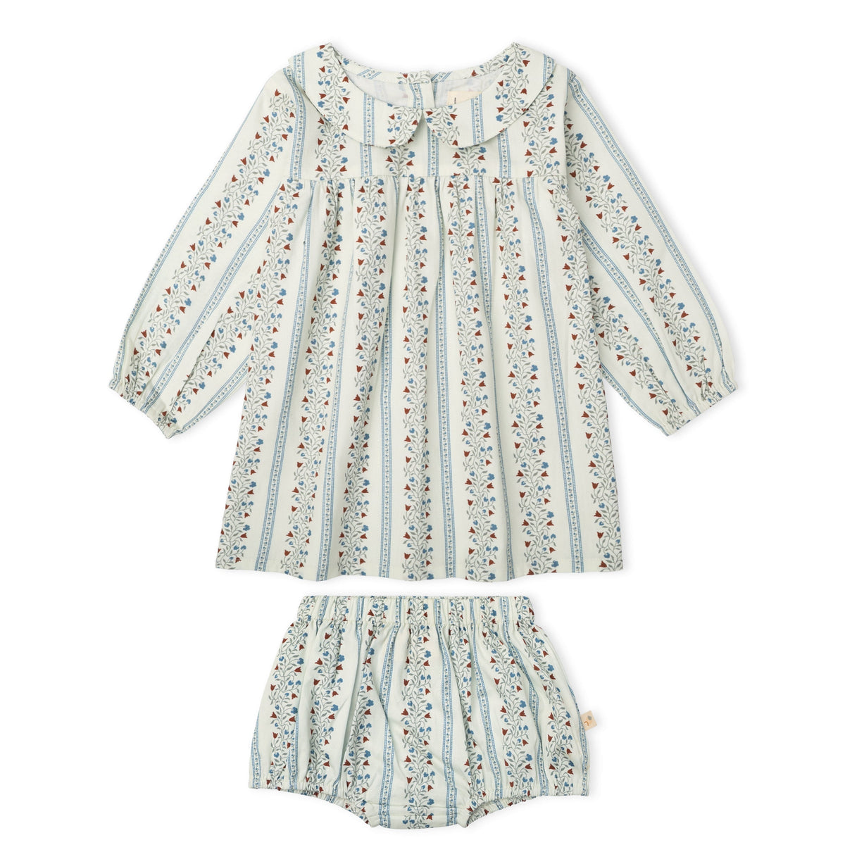 Organic Peter Pan Collar Dress - Vine Trail
